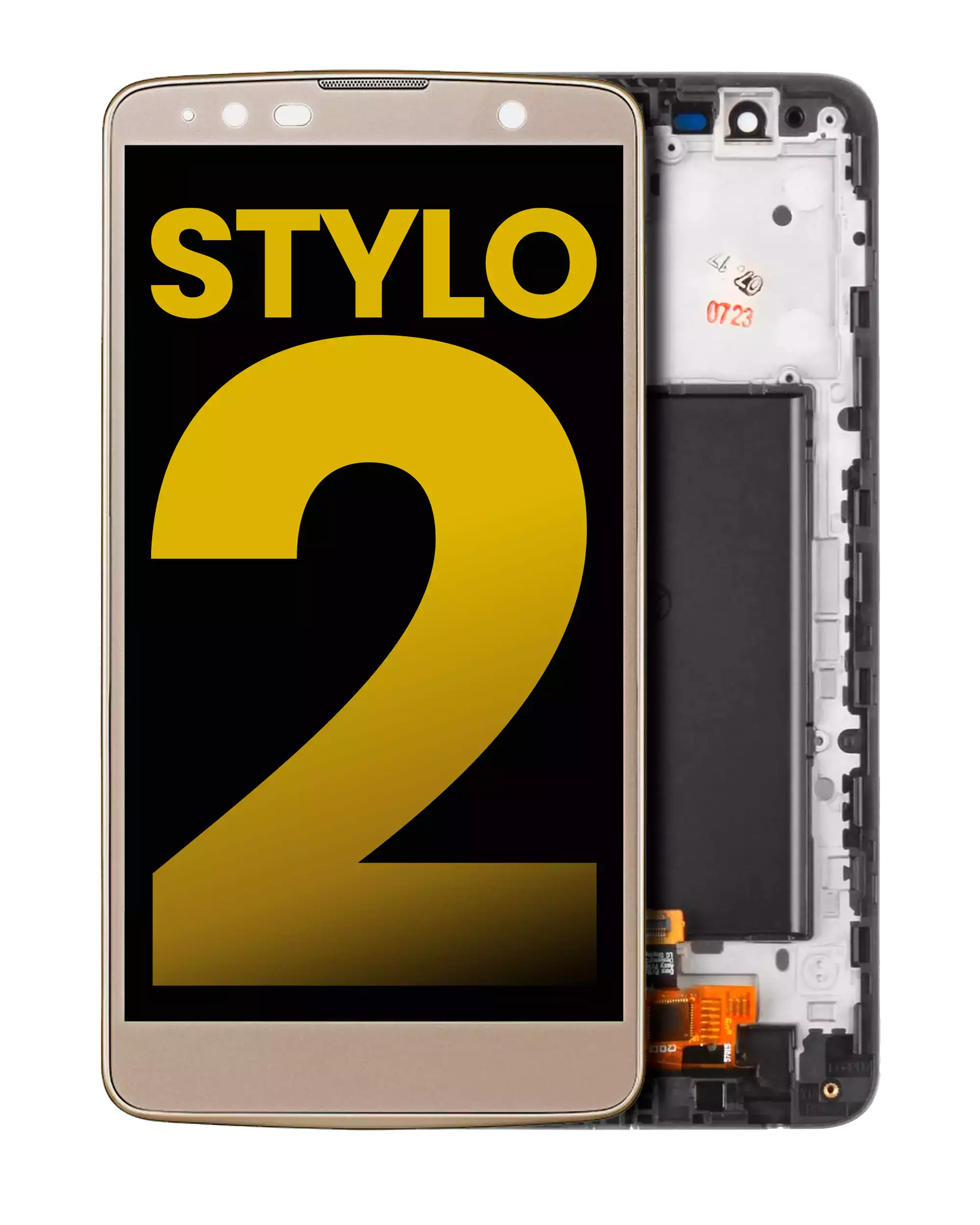 LCD Display with Frame for LG G Stylo 2 (Refurbished) (Gold)