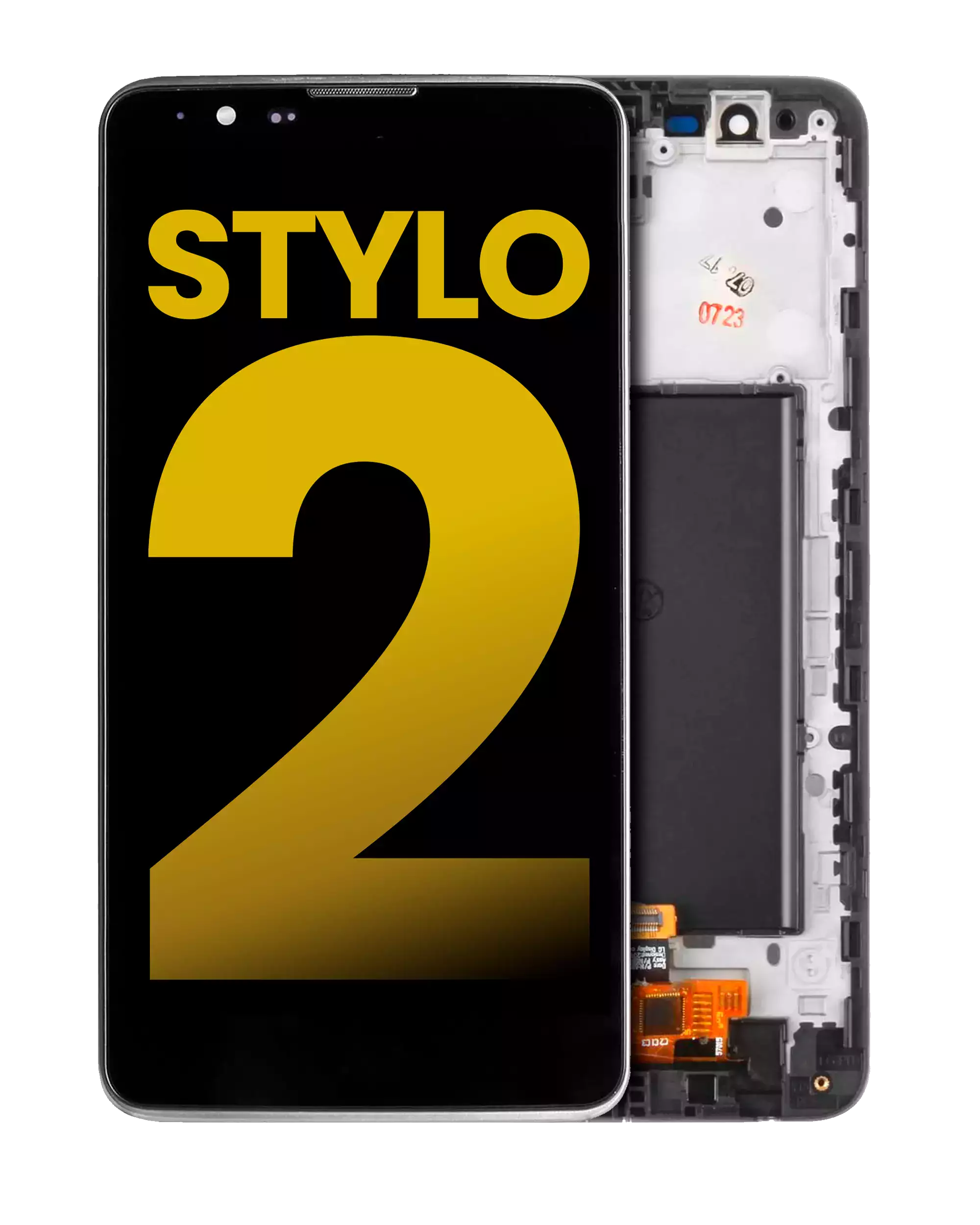 LCD-Komplettbaugruppe mit Rahmen für LG G Stylo 2 (Refurbished) (Schwarz)