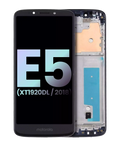 LCD-Display mit Rahmen für Motorola Moto E5 XT1920 OEM Flash Gray