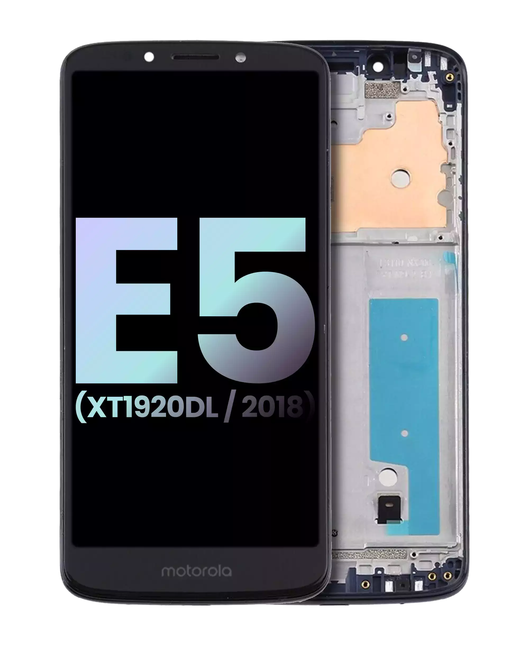 LCD Display with Frame for Motorola Moto E5 (XT1920DL / 2018) (Original OEM) (Flash Gray)