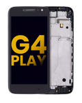 LCD Display with Frame for Motorola Moto G4 Play (XT1600 / XT1601 / XT1602 / XT1603 / XT1604 / XT1607 / XT1609 / 2016) (Refurbished) (Black)