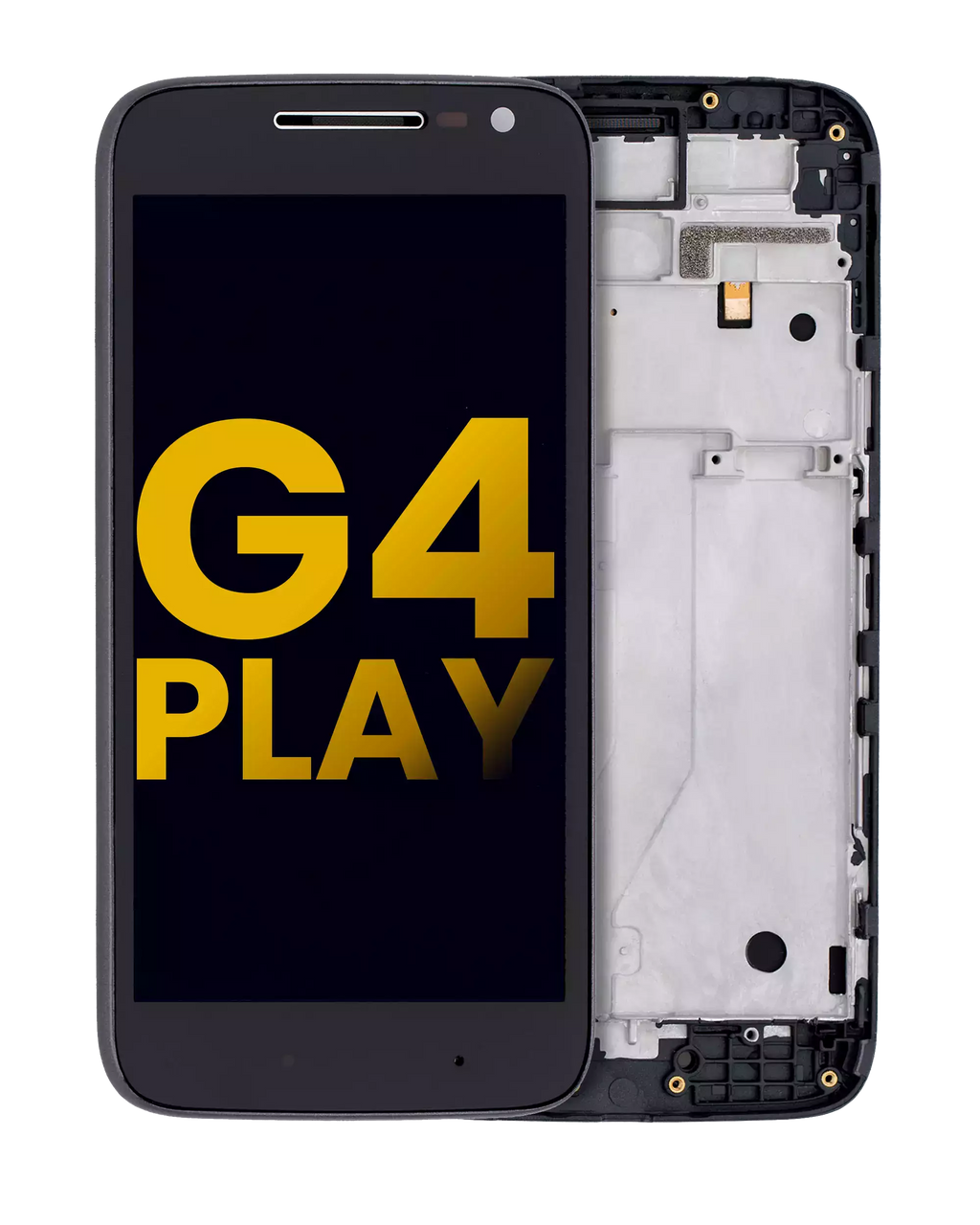 LCD Display with Frame for Motorola Moto G4 Play (XT1600 / XT1601 / XT1602 / XT1603 / XT1604 / XT1607 / XT1609 / 2016) (Refurbished) (Black)