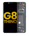 OLED-Display mit Rahmen für LG G8 ThinQ (Refurbished) (Aurora Black)