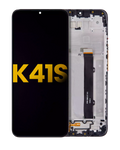 LCD-Display mit Rahmen für LG K41S (Refurbished) (Alle Farben)