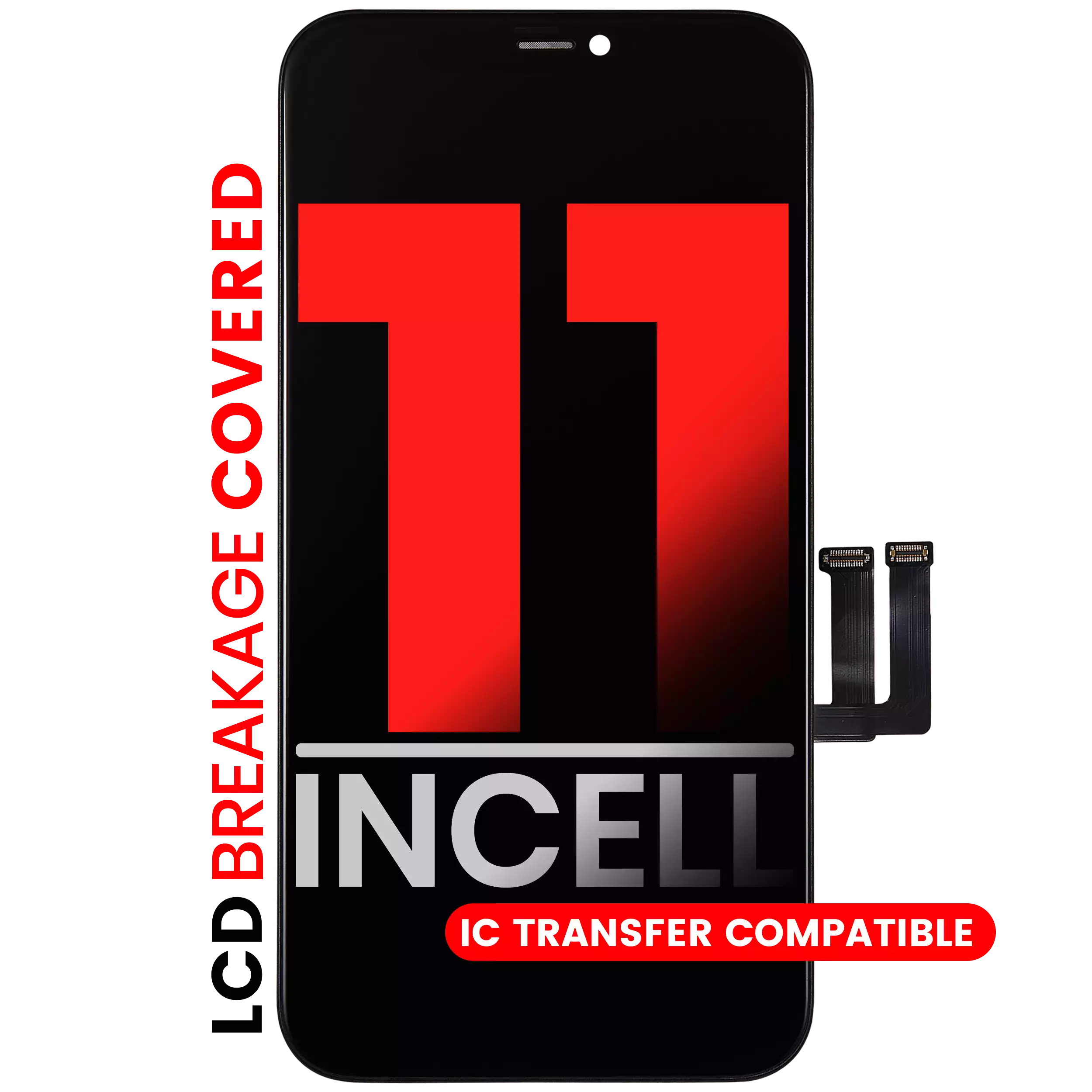 LCD-Display für iPhone 11, Aftermarket Pro Incell/XO7, Stahlplatte
