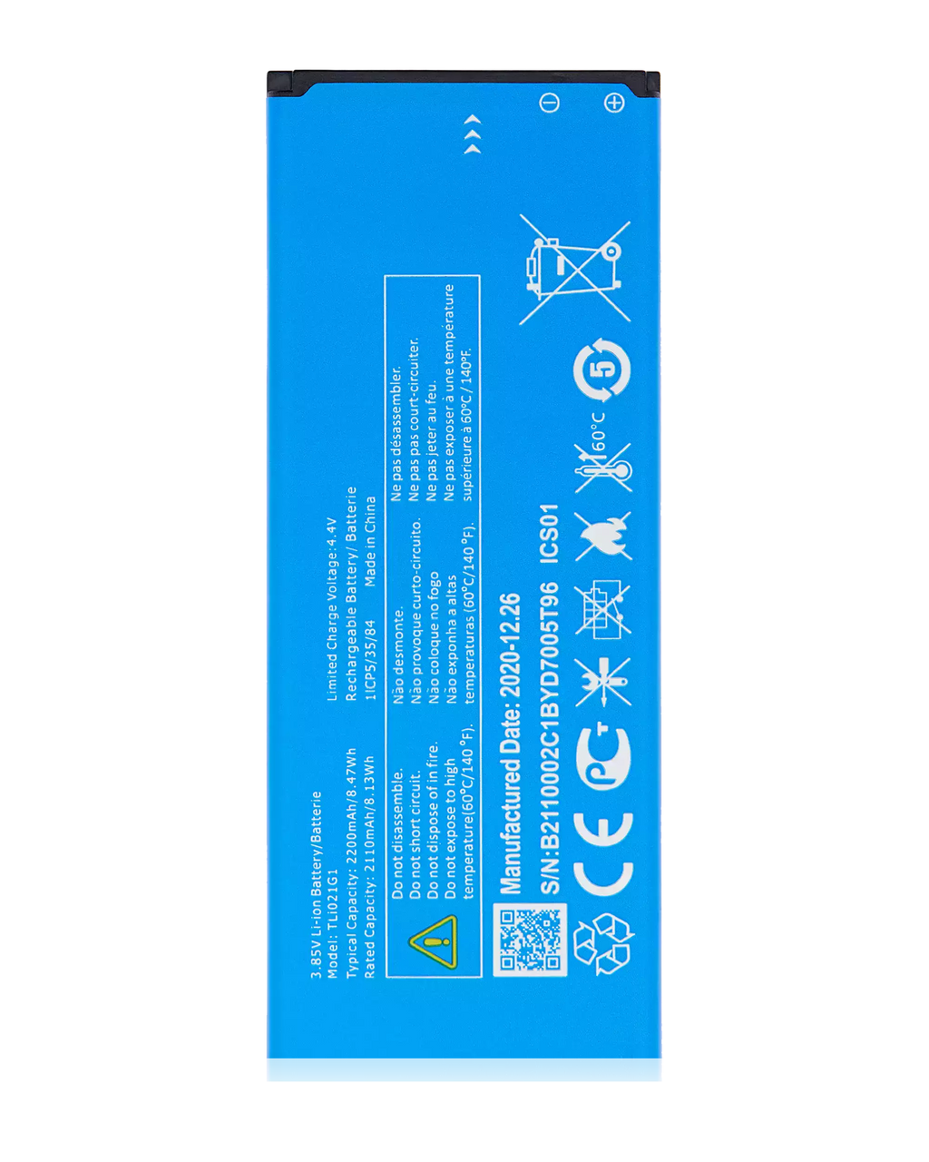 Ersatzbatterie für Alcatel Insight (5005R / 2019) / TCL A1 (A501DL) (Tli021g1)