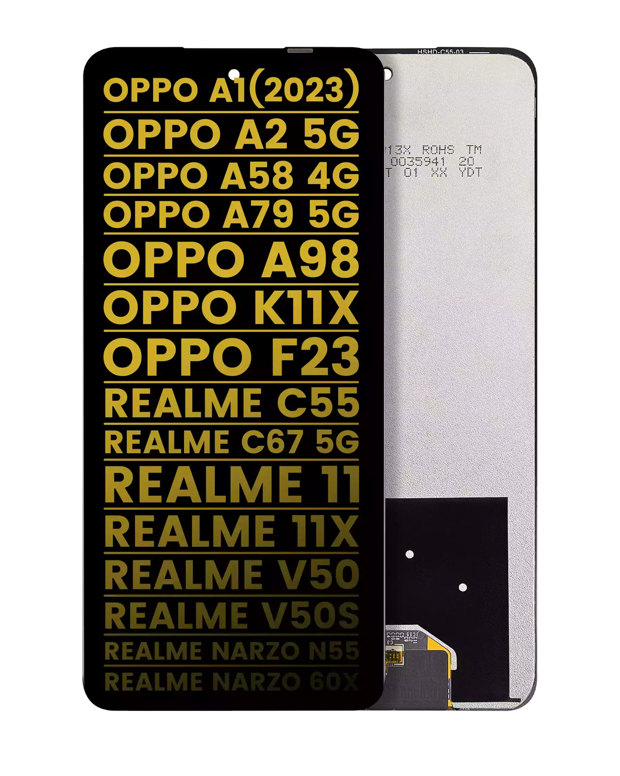 LCD Display without Frame for Oppo A1 (2023) / A98 / F23 (Refurbished) (All Colors)