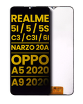 LCD-Display ohne Rahmen für Realme 5/5i/5S/C3 & Oppo A5/A9 2020 refurbished