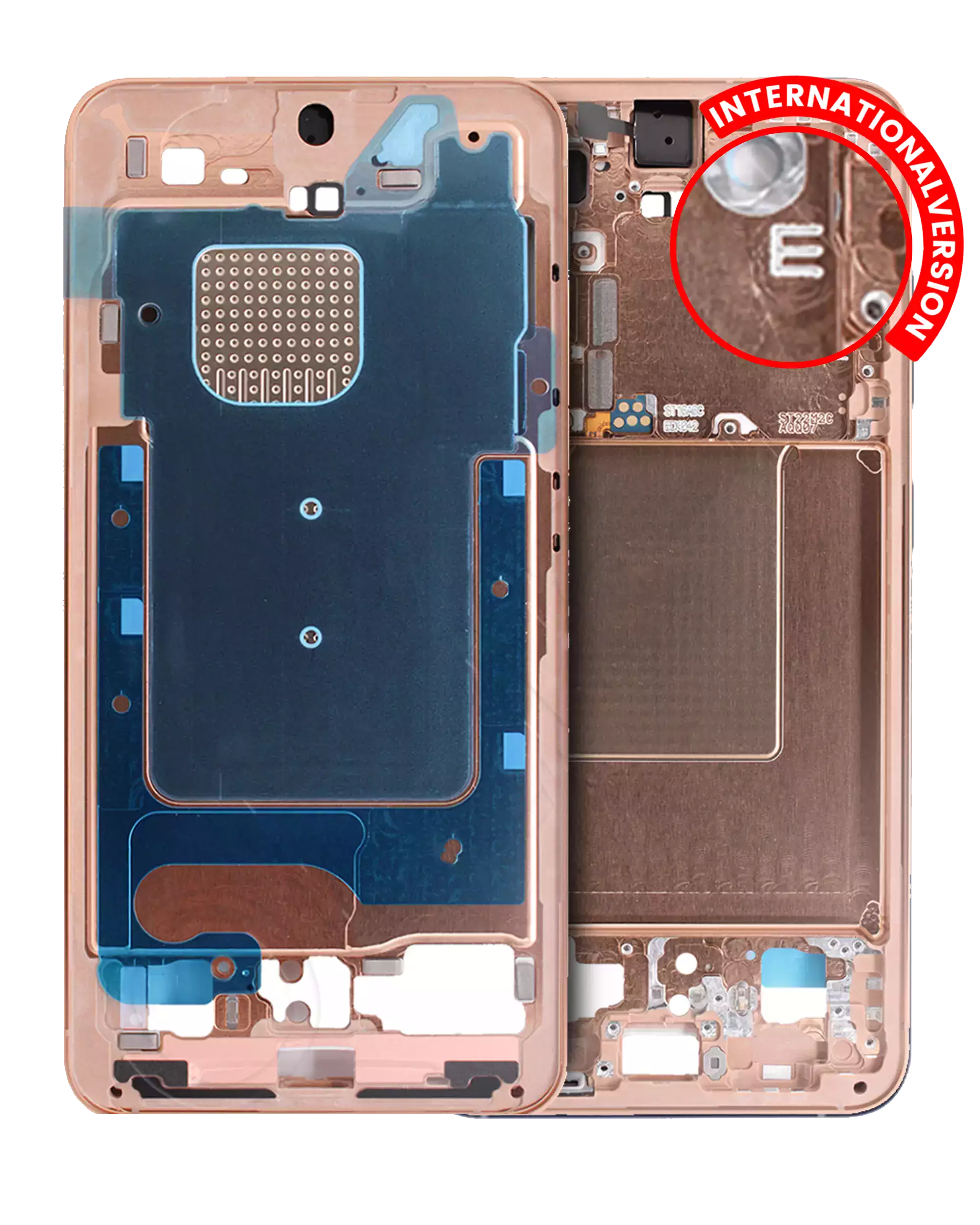 Midframe/Rahmen Samsung Galaxy S24 Sandstone Orange Service Pack