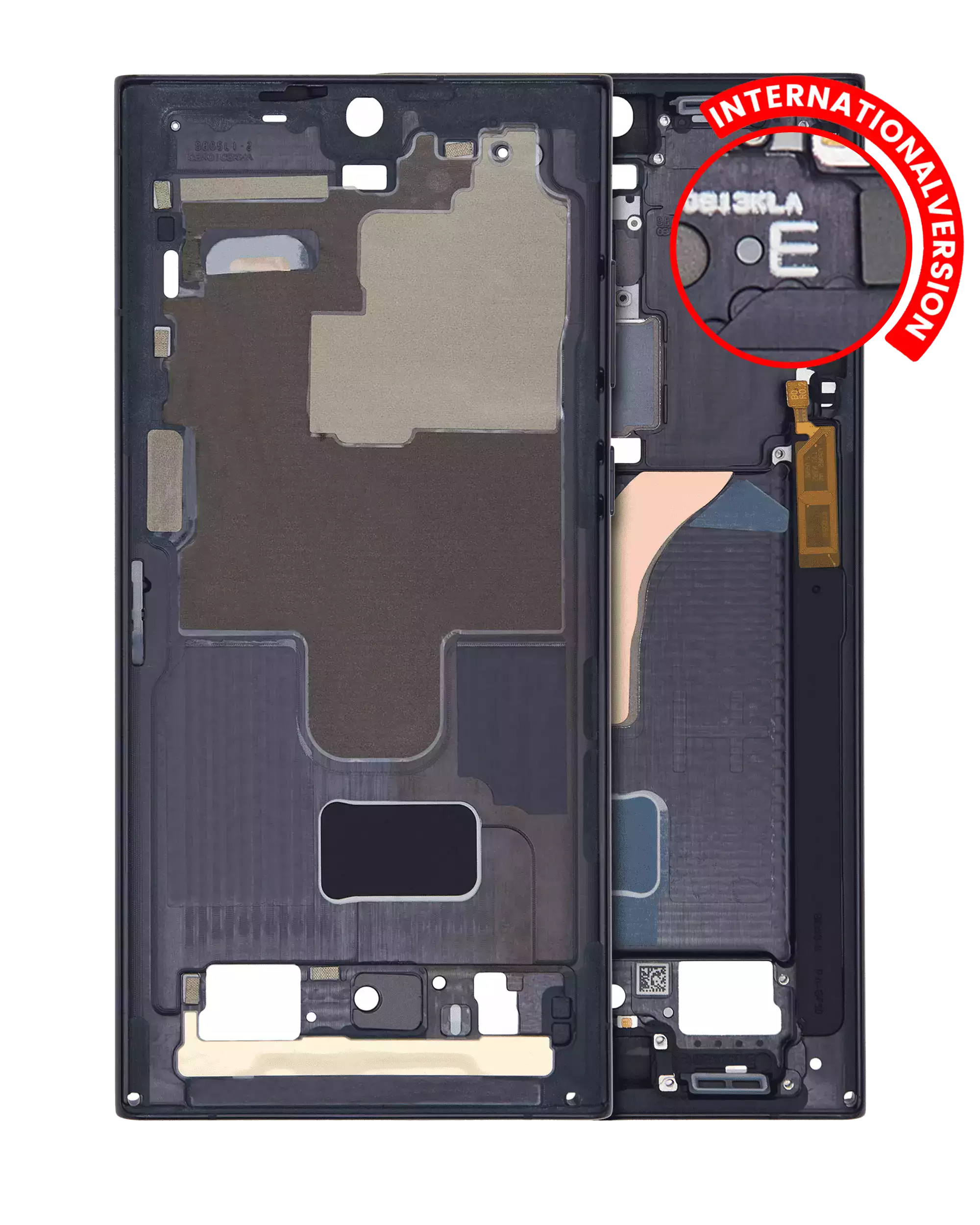 Midframe/Rahmen Samsung Galaxy S22 Ultra Phantom Black Qualität C