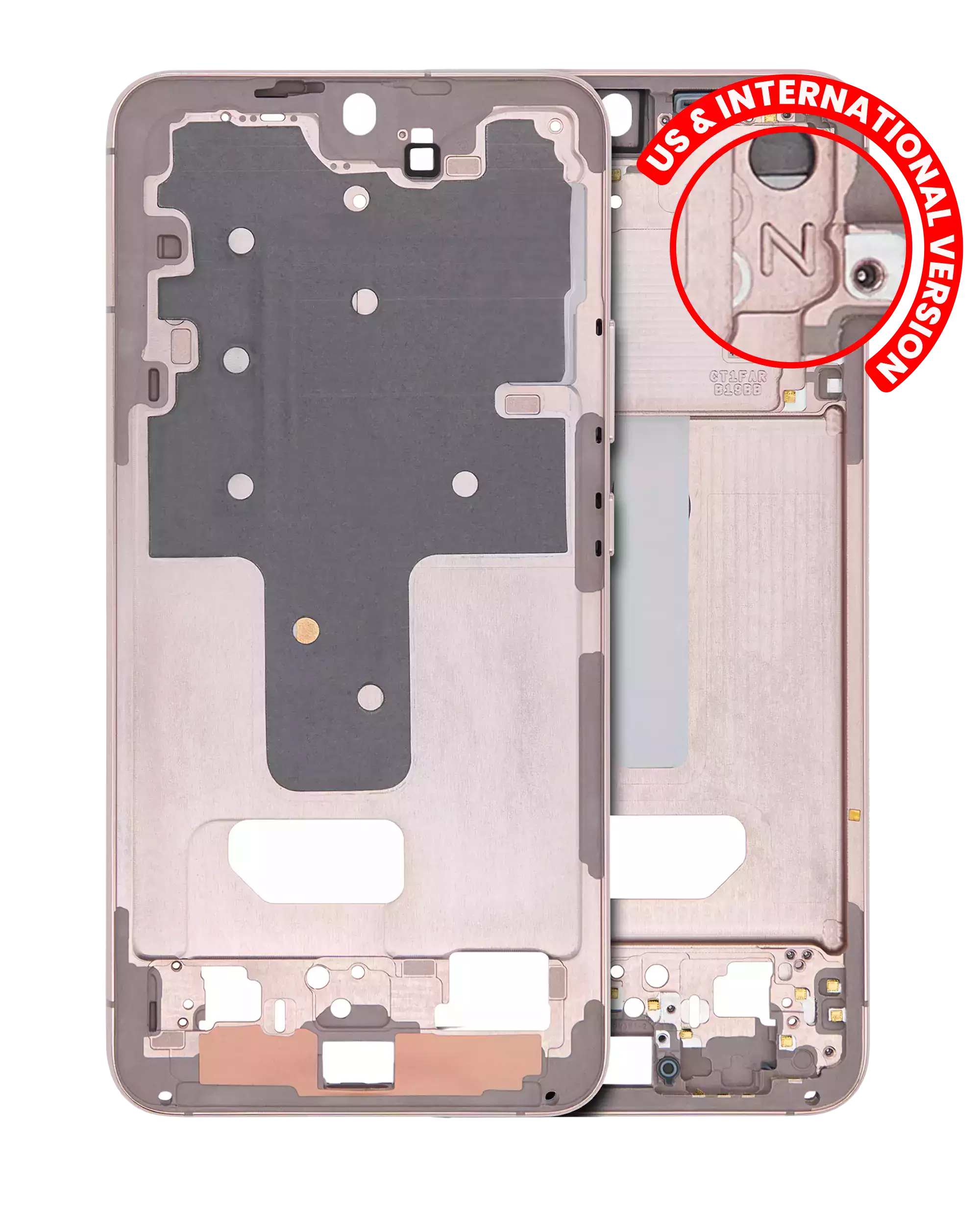 Midframe/Rahmen Samsung Galaxy S22 Plus Pink Gold