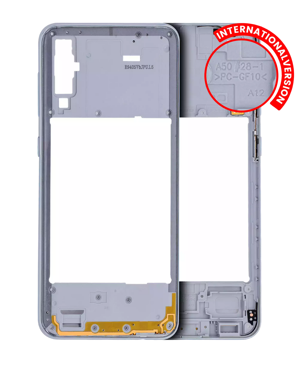 Back Cover/Frame for Samsung Galaxy A50 (A505/2019) (International Version) (Aftermarket Plus) (White)