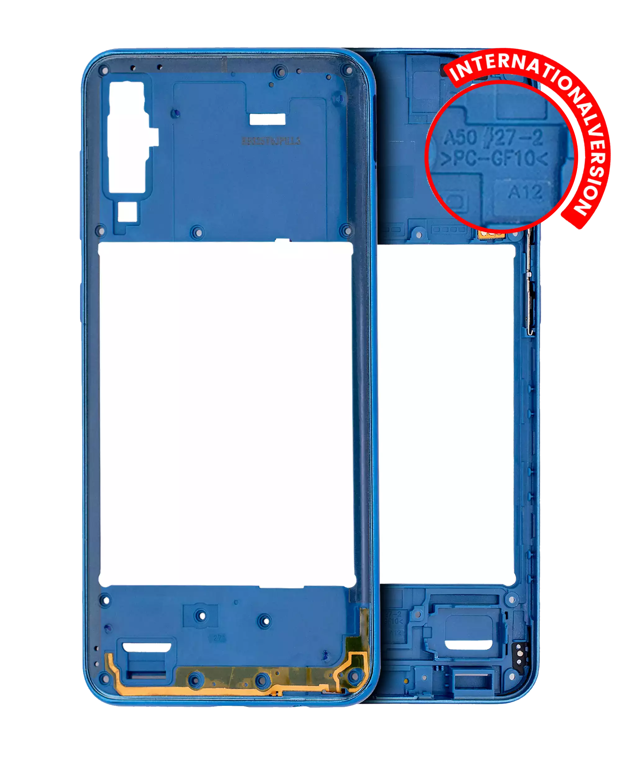 Midframe/Rahmen Samsung Galaxy A50 (A505) Blau Aftermarket Plus