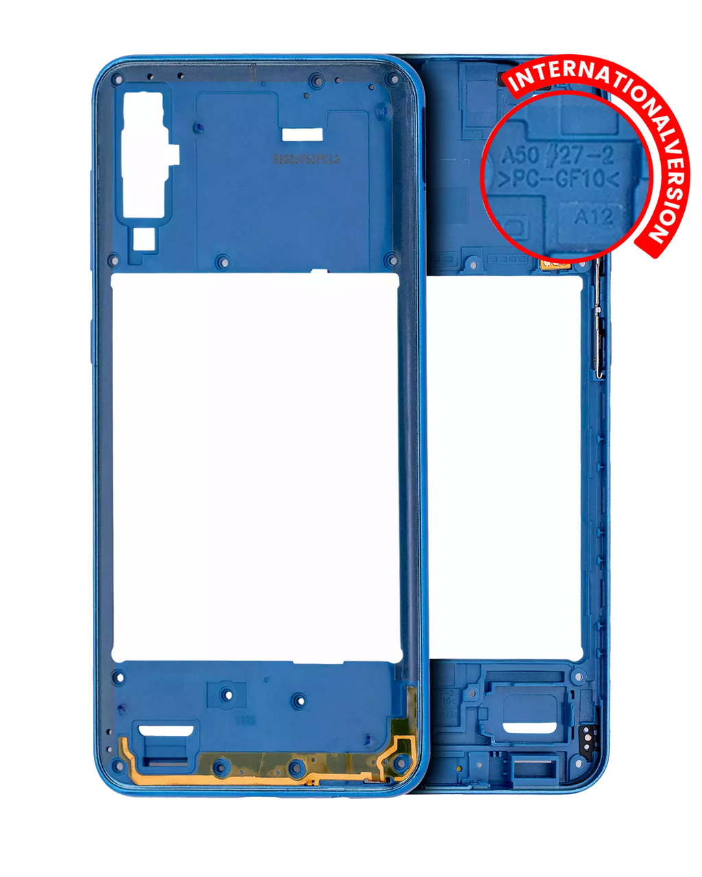 Midframe/Rahmen Samsung Galaxy A50 (A505) Blau Aftermarket Plus