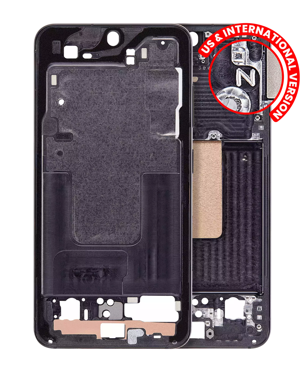 Midframe/Frame for Samsung Galaxy S23 5G (US & International Version) (Phantom Black)