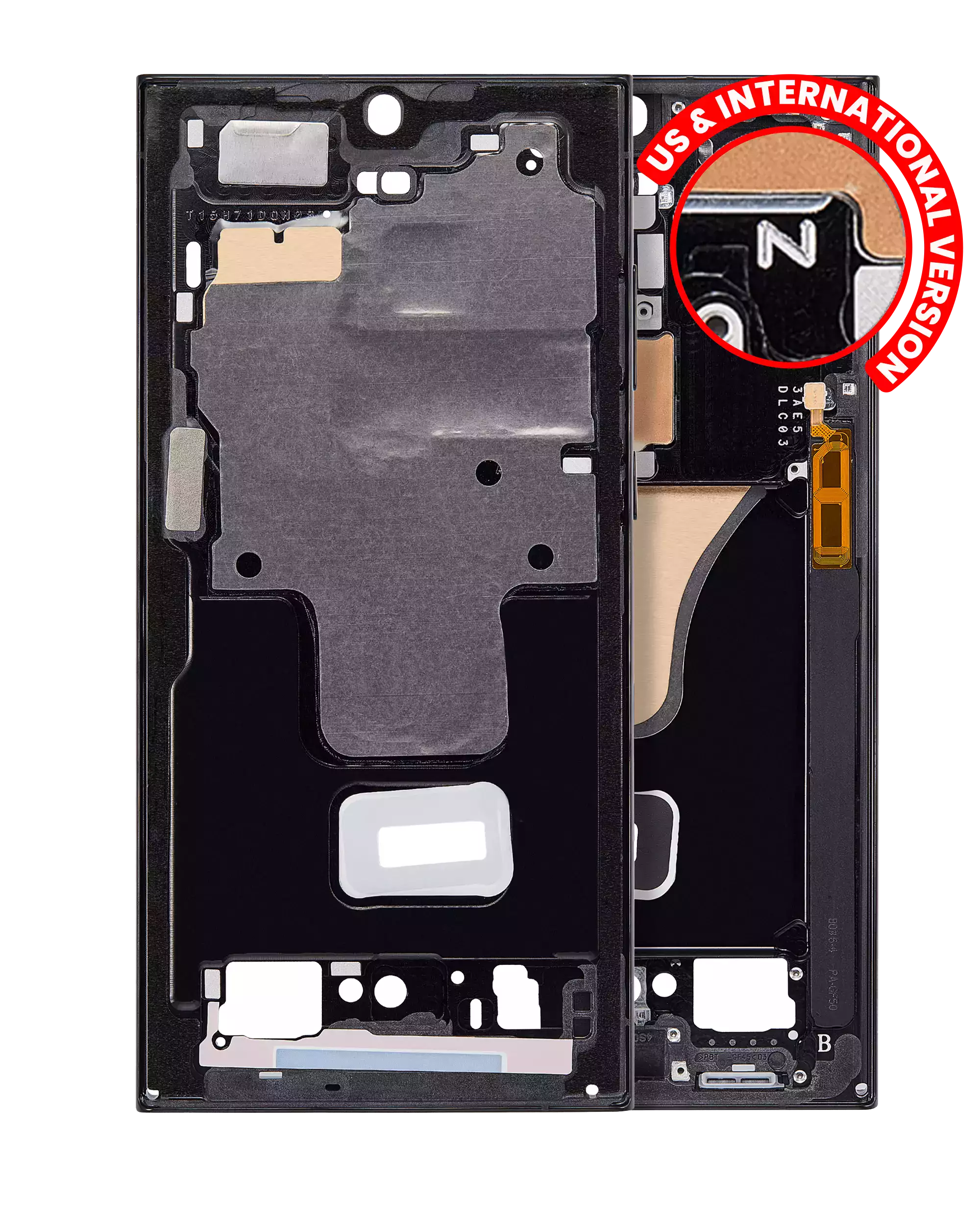 Midframe/Rahmen Samsung Galaxy S23 Ultra Phantom Black