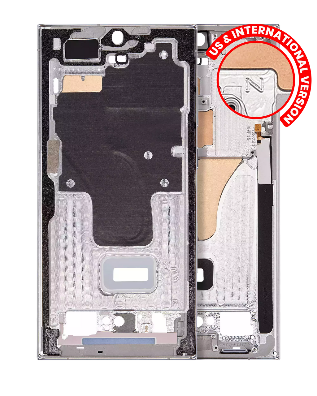 Midframe/Frame for Samsung Galaxy S23 Ultra 5G (US & International Version) (Sky Blue / Lime)