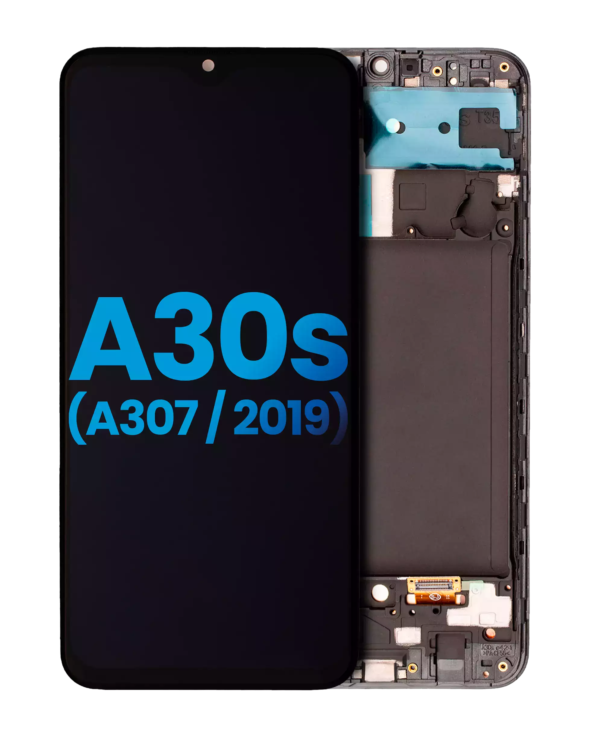 LCD Display with Frame (without Fingerprint Sensor) for Samsung Galaxy A30s (A307 / 2019) (Aftermarket: Incell) (all colors)