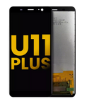 LCD-Display ohne Rahmen mit Homebutton, HTC U11 Plus, Refurbished, Schwarz