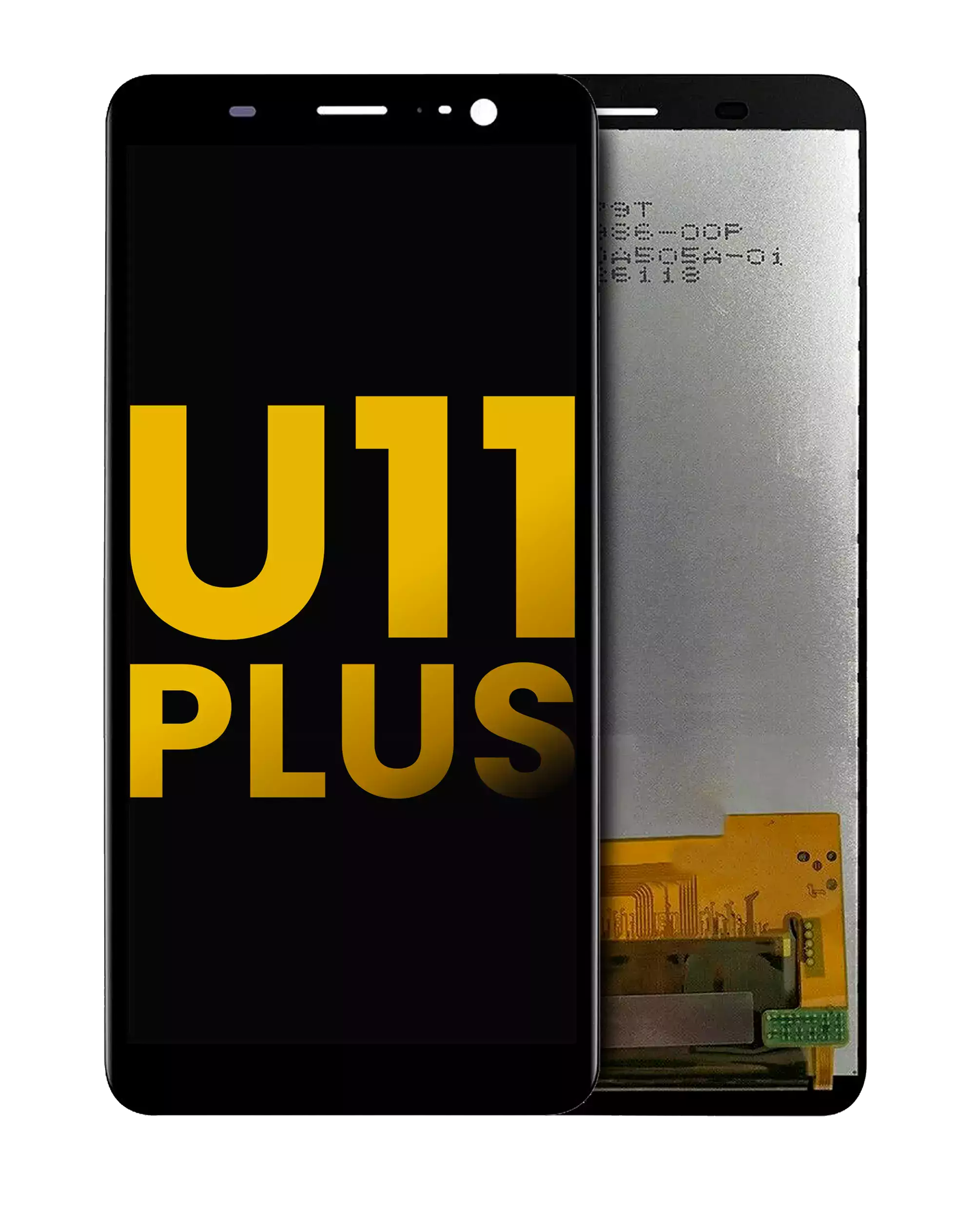 LCD-Display ohne Rahmen mit Homebutton, HTC U11 Plus, Refurbished, Schwarz