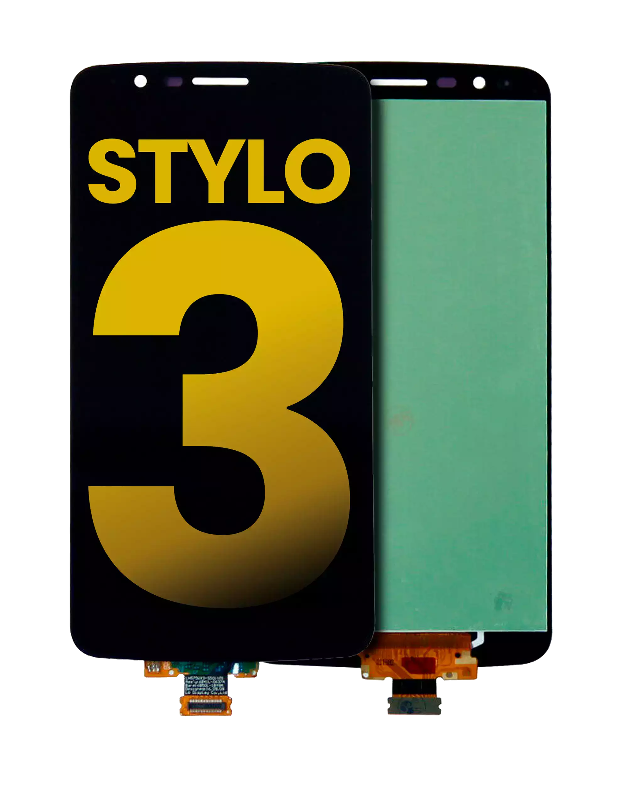 LCD-Display ohne Rahmen für LG Stylo 3 (Refurbished) (Schwarz)
