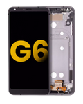 LCD-Display mit Rahmen für LG G6 (Refurbished) (Astro Black)