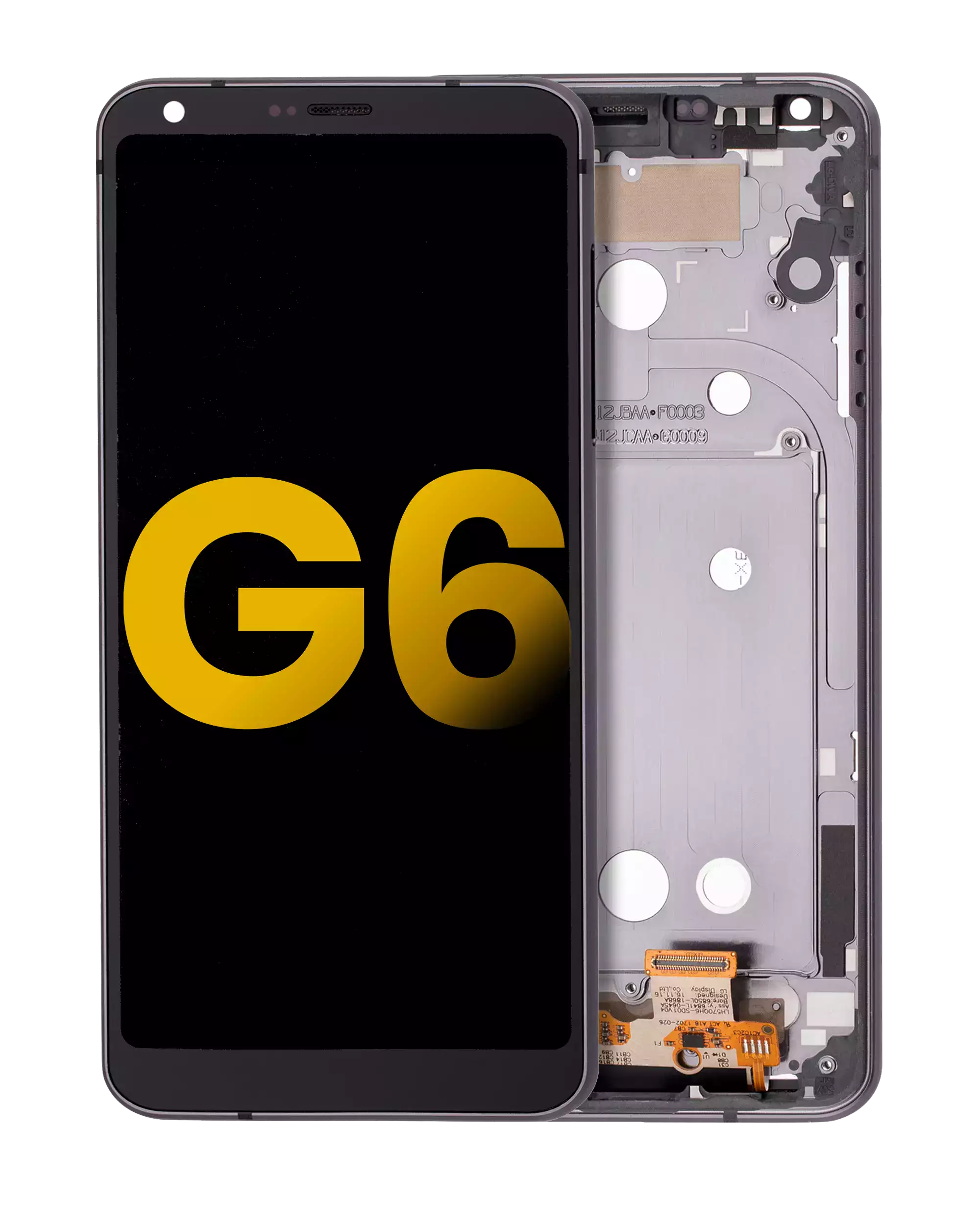 LCD-Display mit Rahmen für LG G6 (Refurbished) (Astro Black)