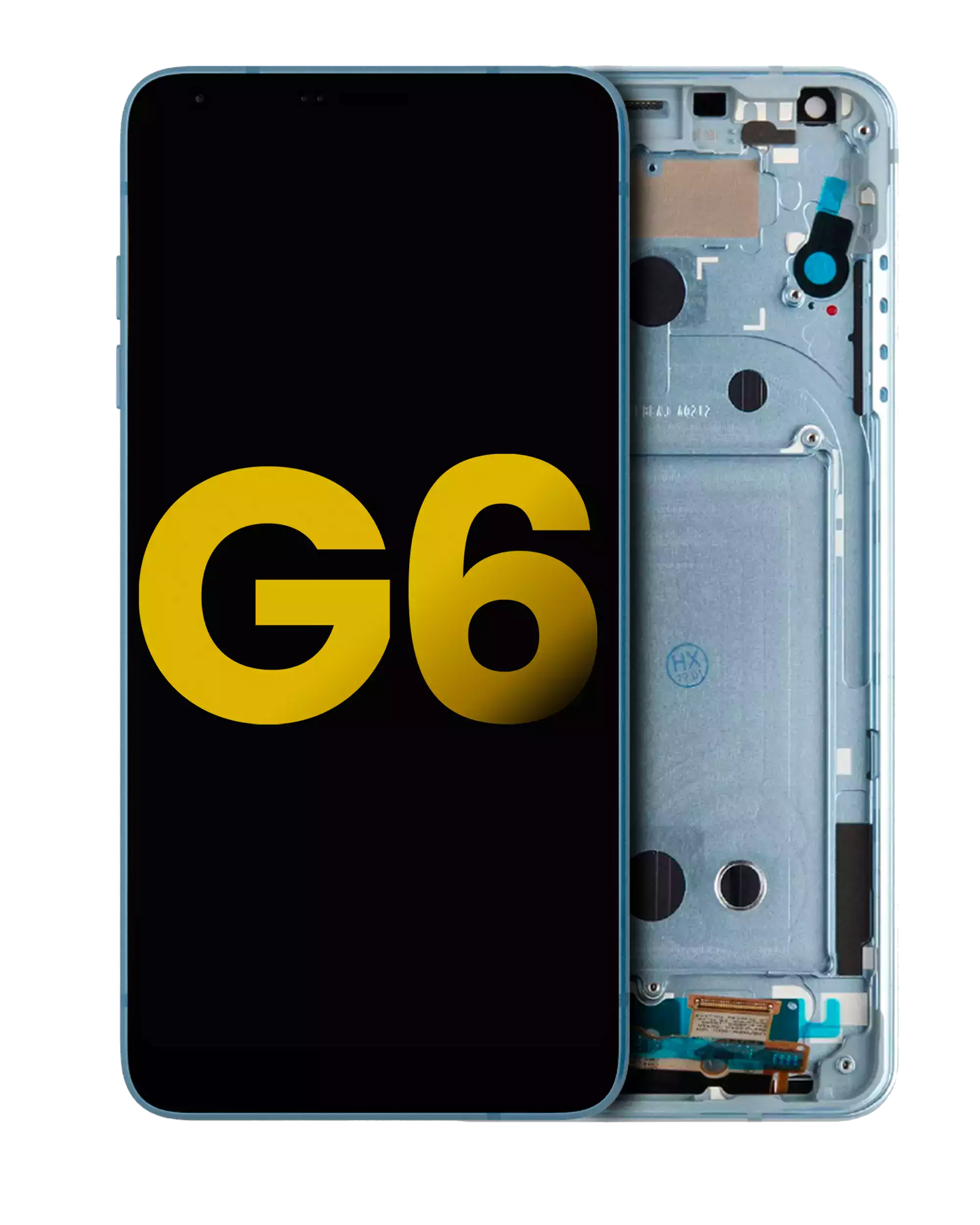 LCD Display with Frame for LG G6 (Refurbished) (Marine Blue)