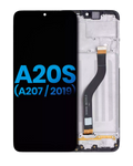 LCD-Display mit Rahmen für Samsung Galaxy A20s Incell Qualität A