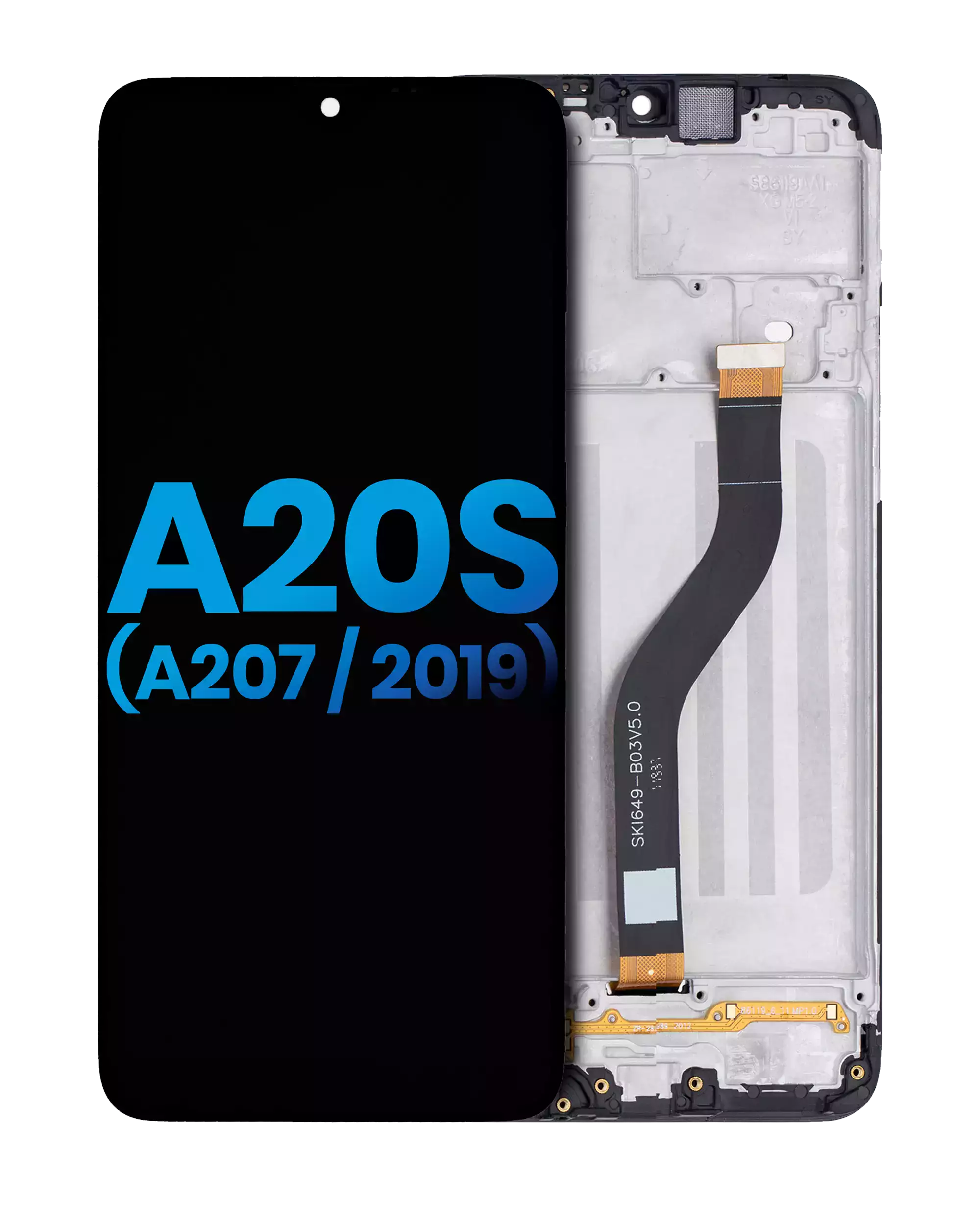 LCD-Display mit Rahmen für Samsung Galaxy A20s Incell Qualität A