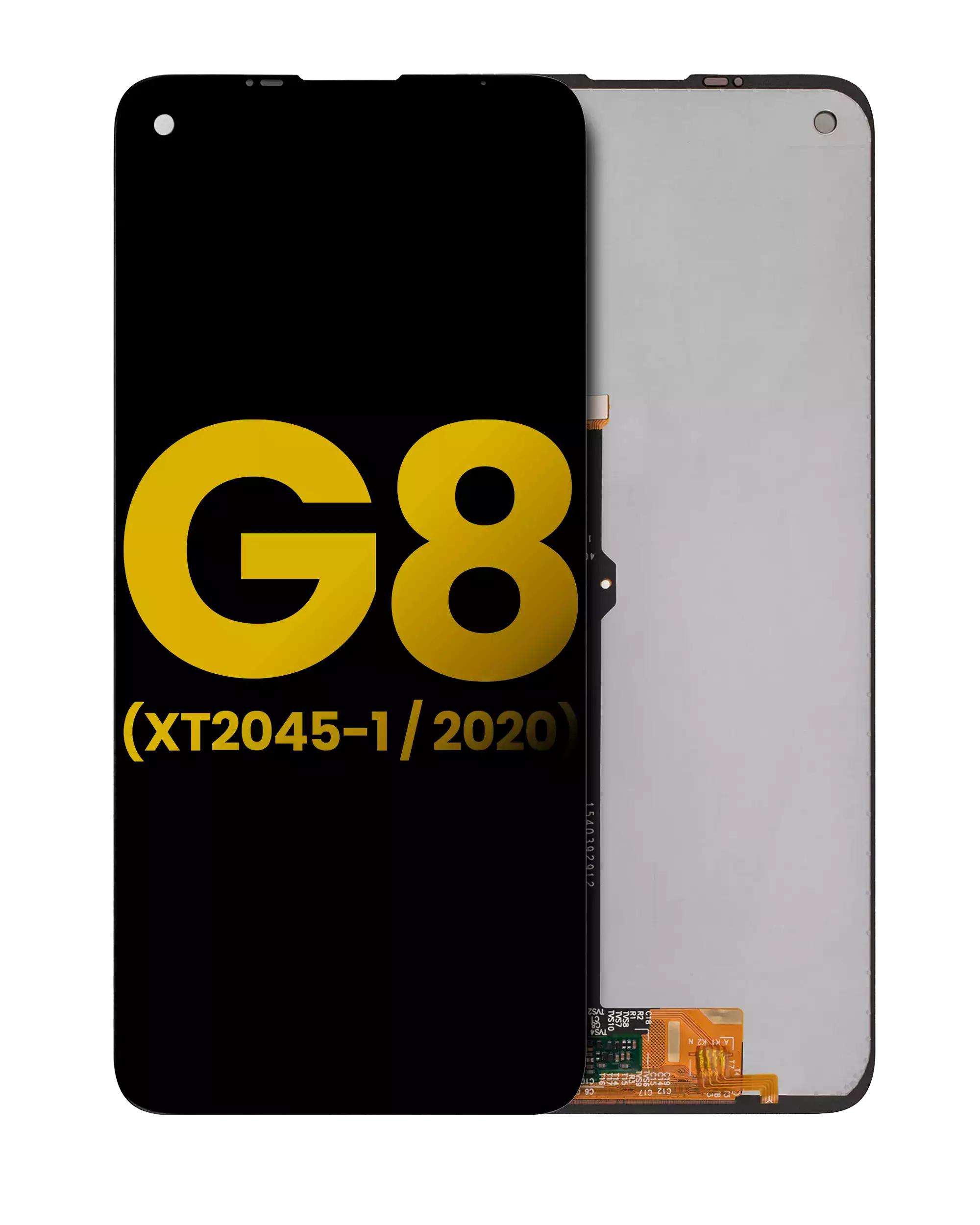 LCD Display without Frame for Motorola Moto G8 (XT2045-1 / 2020) (Refurbished) (Black)