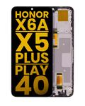 LCD-Display mit Rahmen für Honor X6A/X5 Plus/Play 40 (Refurbished)
