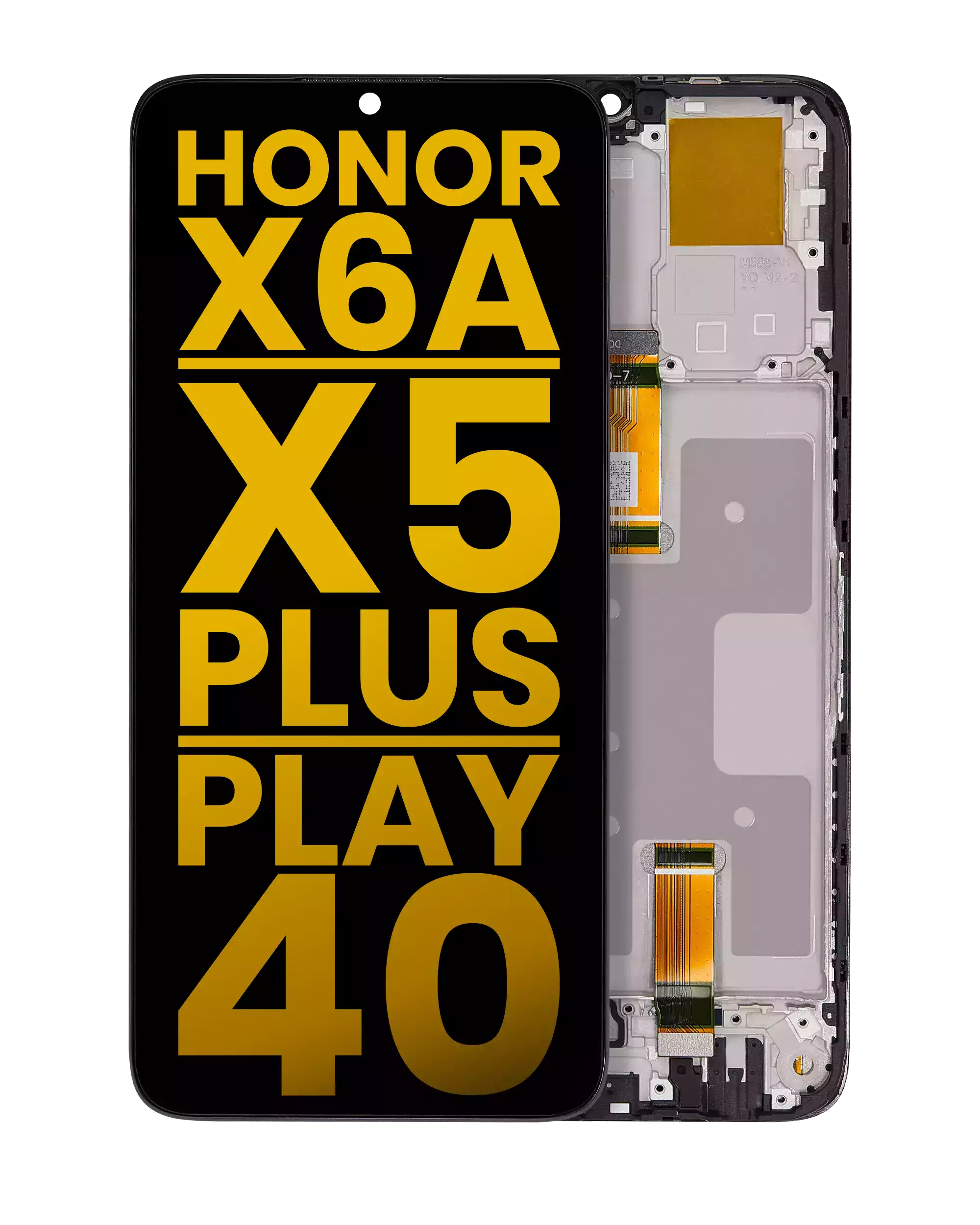 LCD-Display mit Rahmen für Honor X6A/X5 Plus/Play 40 (Refurbished)