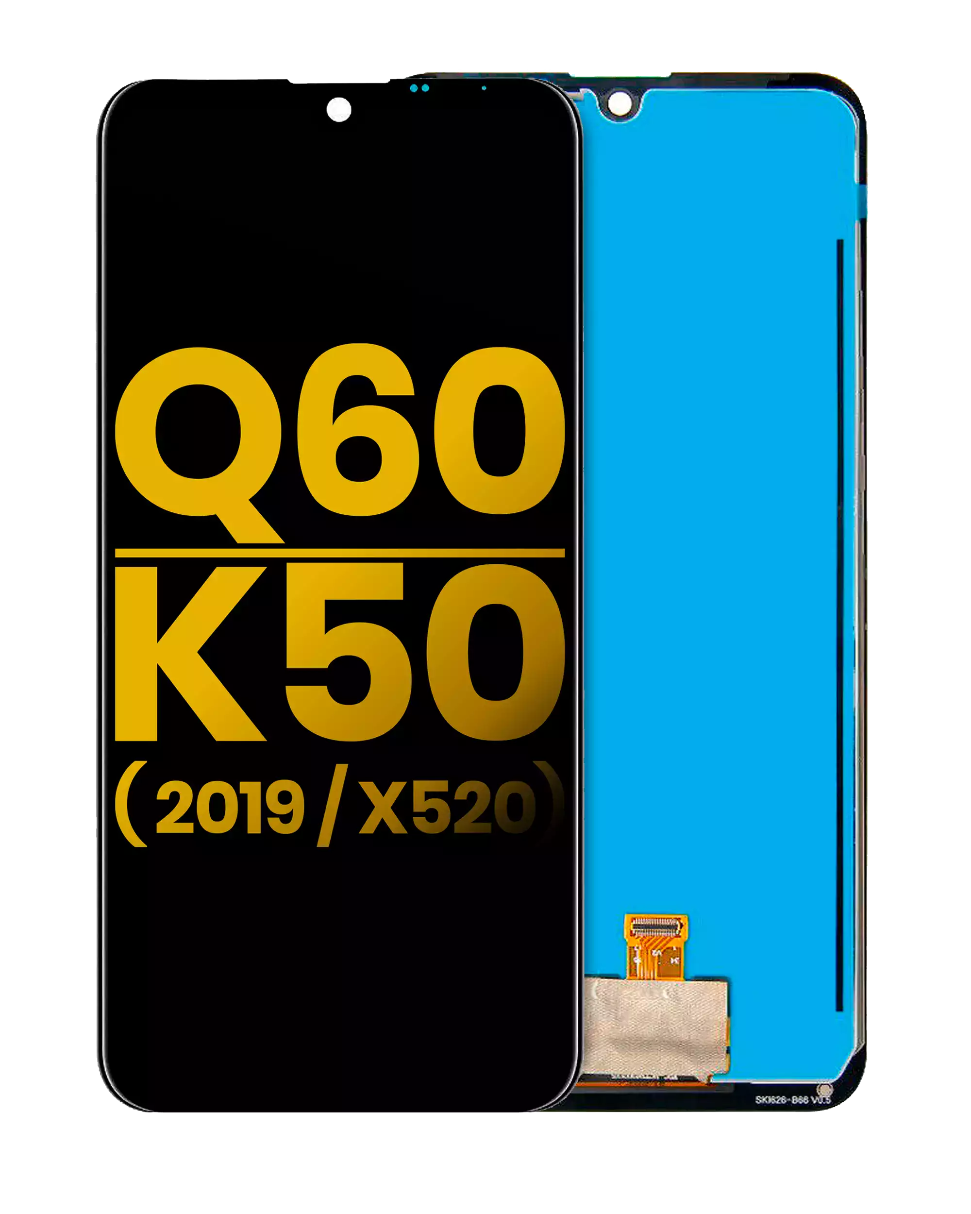 LCD-Display ohne Rahmen für LG Q60/K50 (Generalüberholt) (Alle Farben)