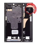 Midframe/Rahmen für Samsung Galaxy S23 Ultra Graphite