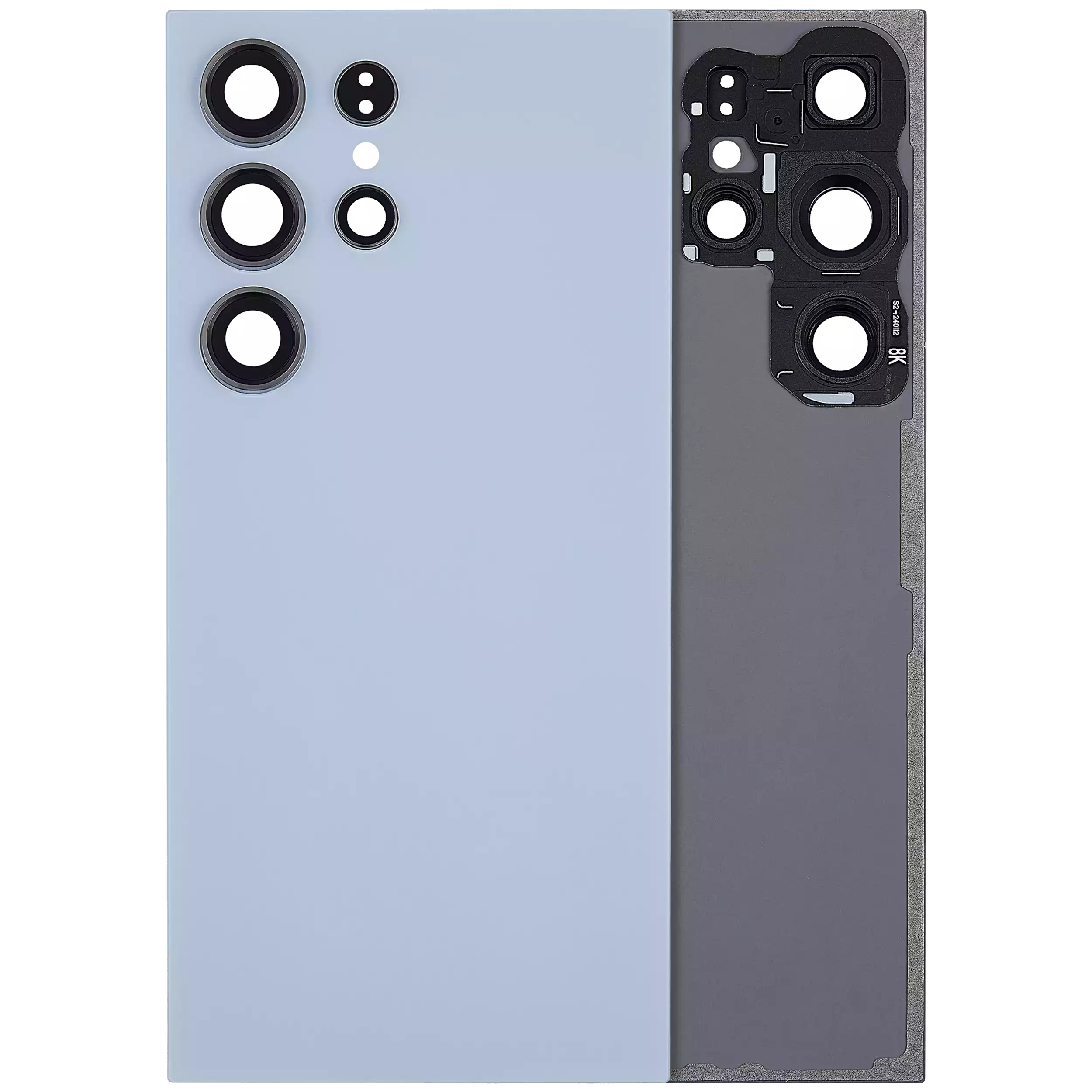 Back Cover with Camera Lens for Samsung Galaxy S24 Ultra 5G (No Logo) (Aftermarket Plus) (Titanium Blue)