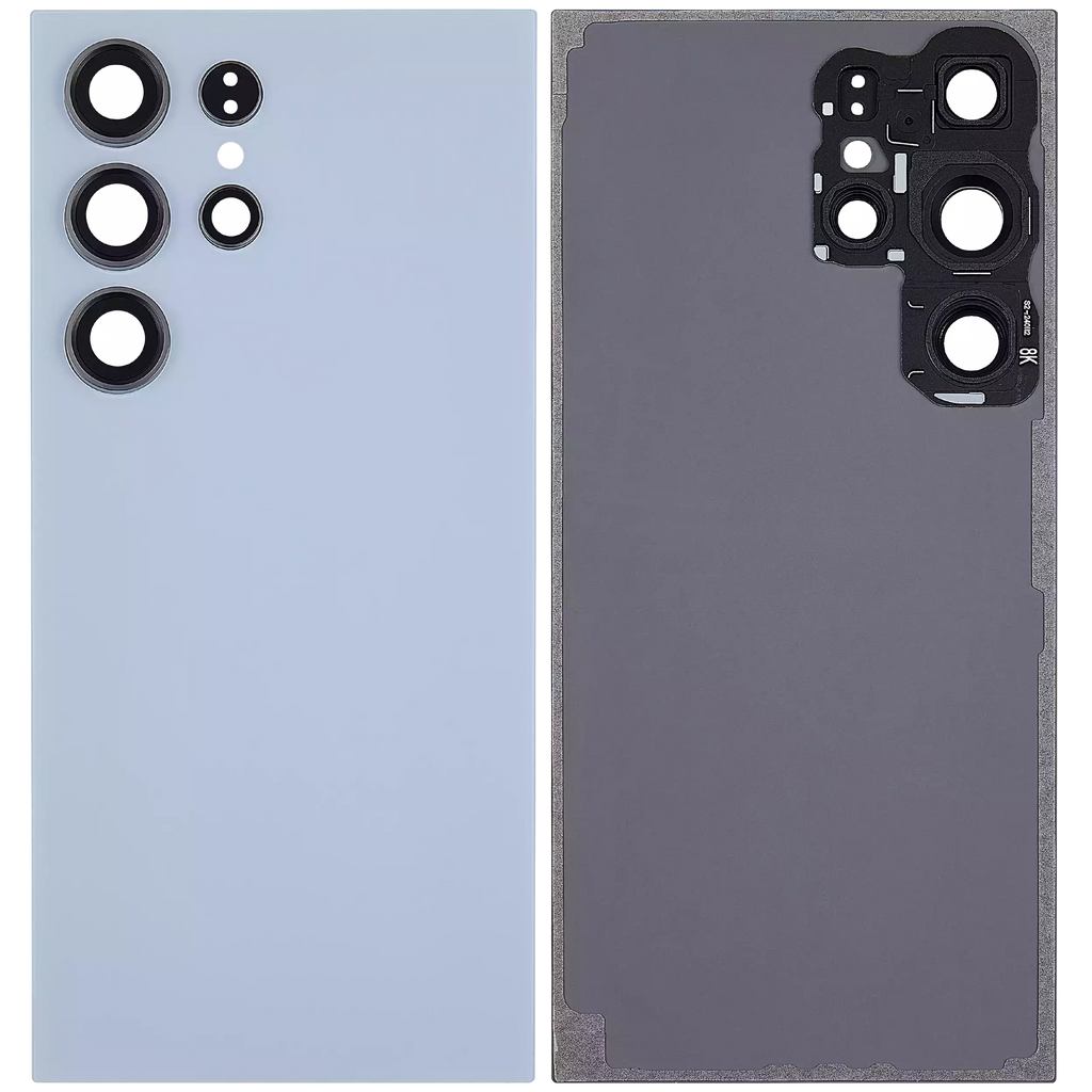 Back Cover with Camera Lens for Samsung Galaxy S24 Ultra 5G (No Logo) (Aftermarket Plus) (Titanium Blue)