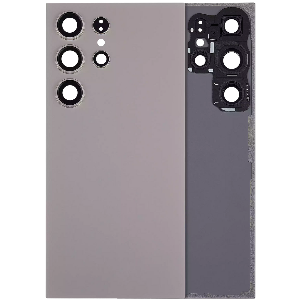 Back Cover with Camera Lens for Samsung Galaxy S24 Ultra 5G (No Logo) (Aftermarket Plus) (Titanium Gray)