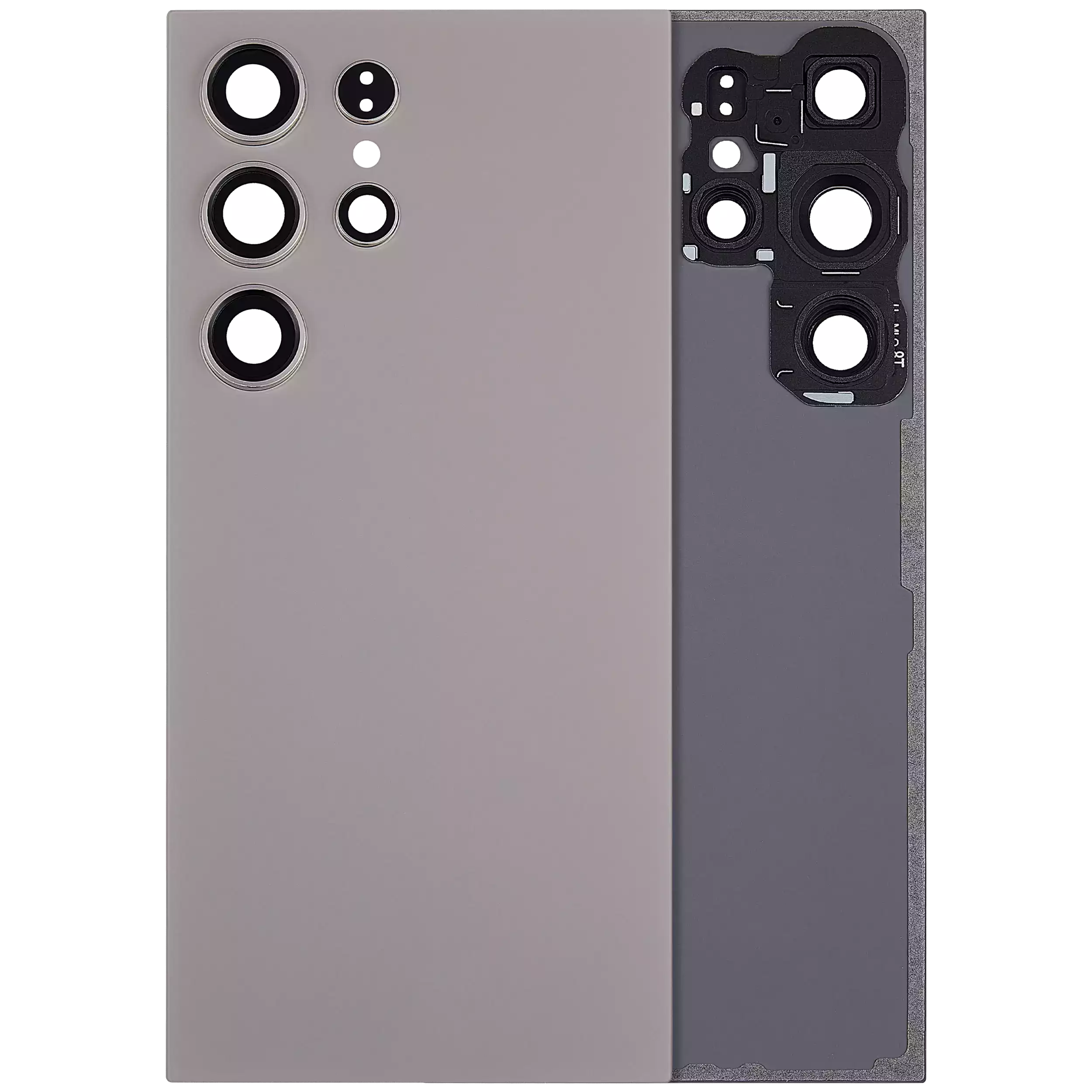 Back Cover with Camera Lens for Samsung Galaxy S24 Ultra 5G (No Logo) (Aftermarket Plus) (Titanium Gray)