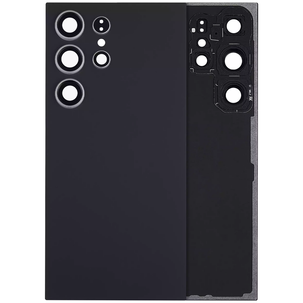 Back Cover with Camera Lens for Samsung Galaxy S24 Ultra 5G (without Logo) (Aftermarket Plus) (Titanium Black)