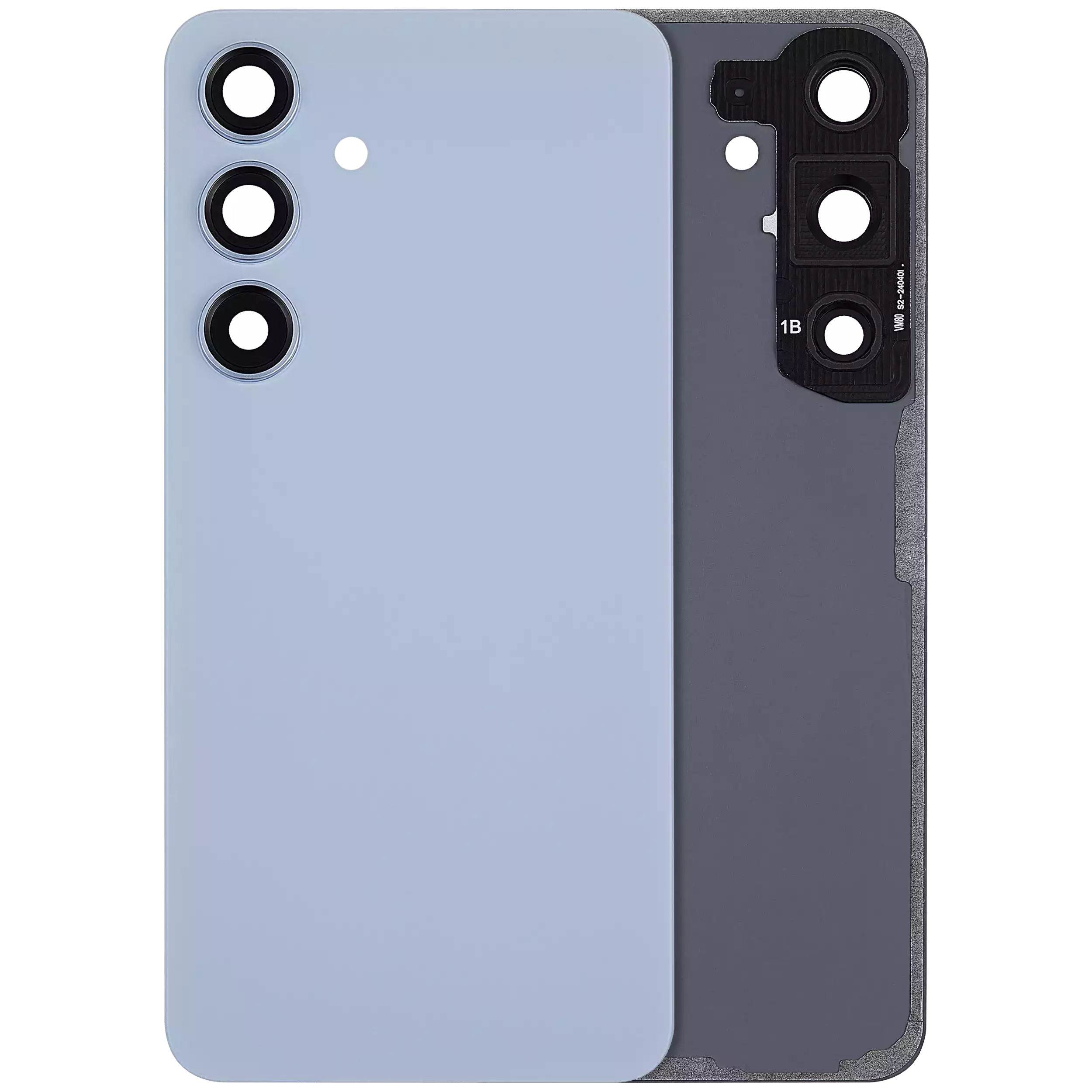 Samsung Galaxy S24 Backcover mit Kameralinse Saphirblau ohne Logo Premium