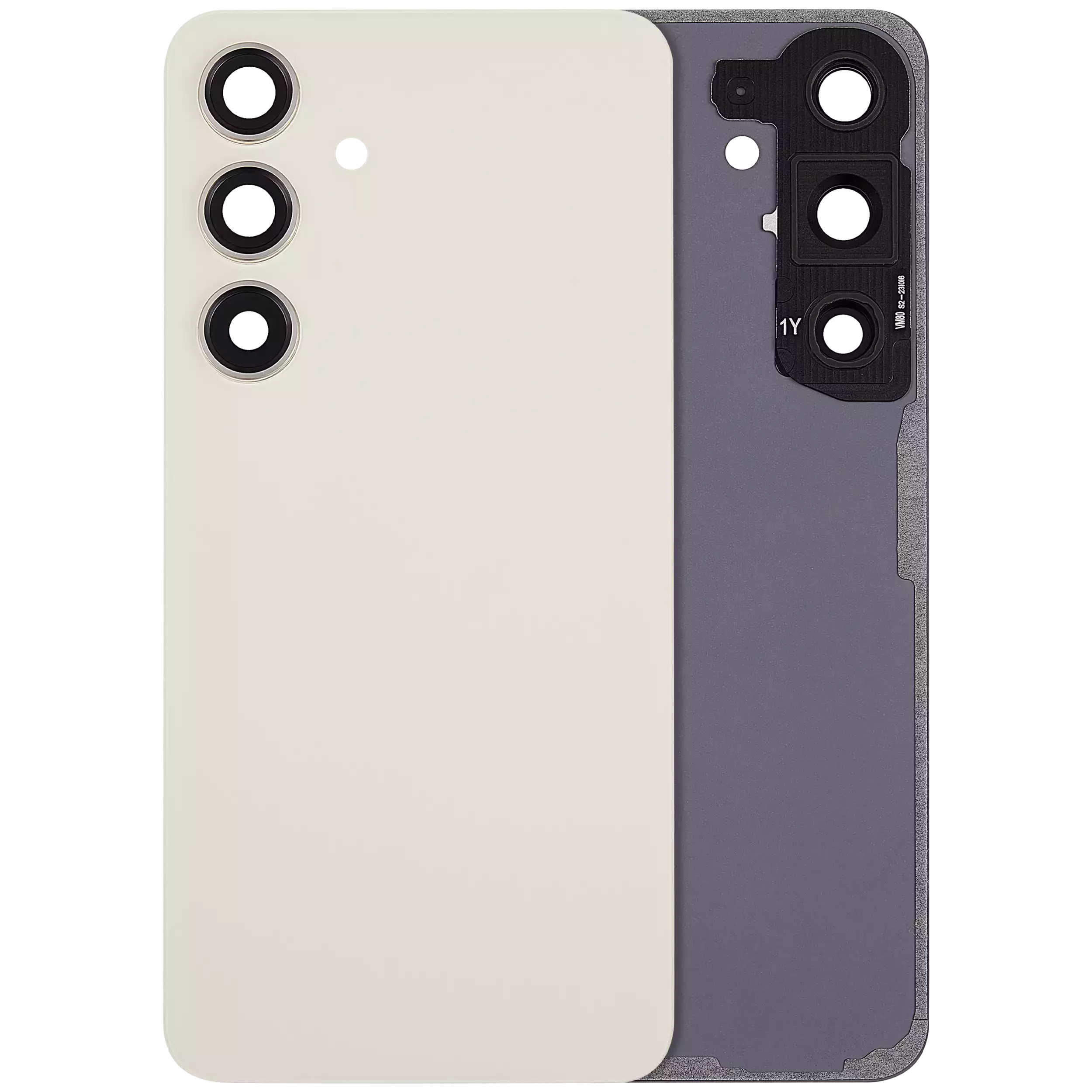 Back Cover with Camera Lens for Samsung Galaxy S24 5G (No Logo) (Aftermarket Plus) (Amber Yellow)
