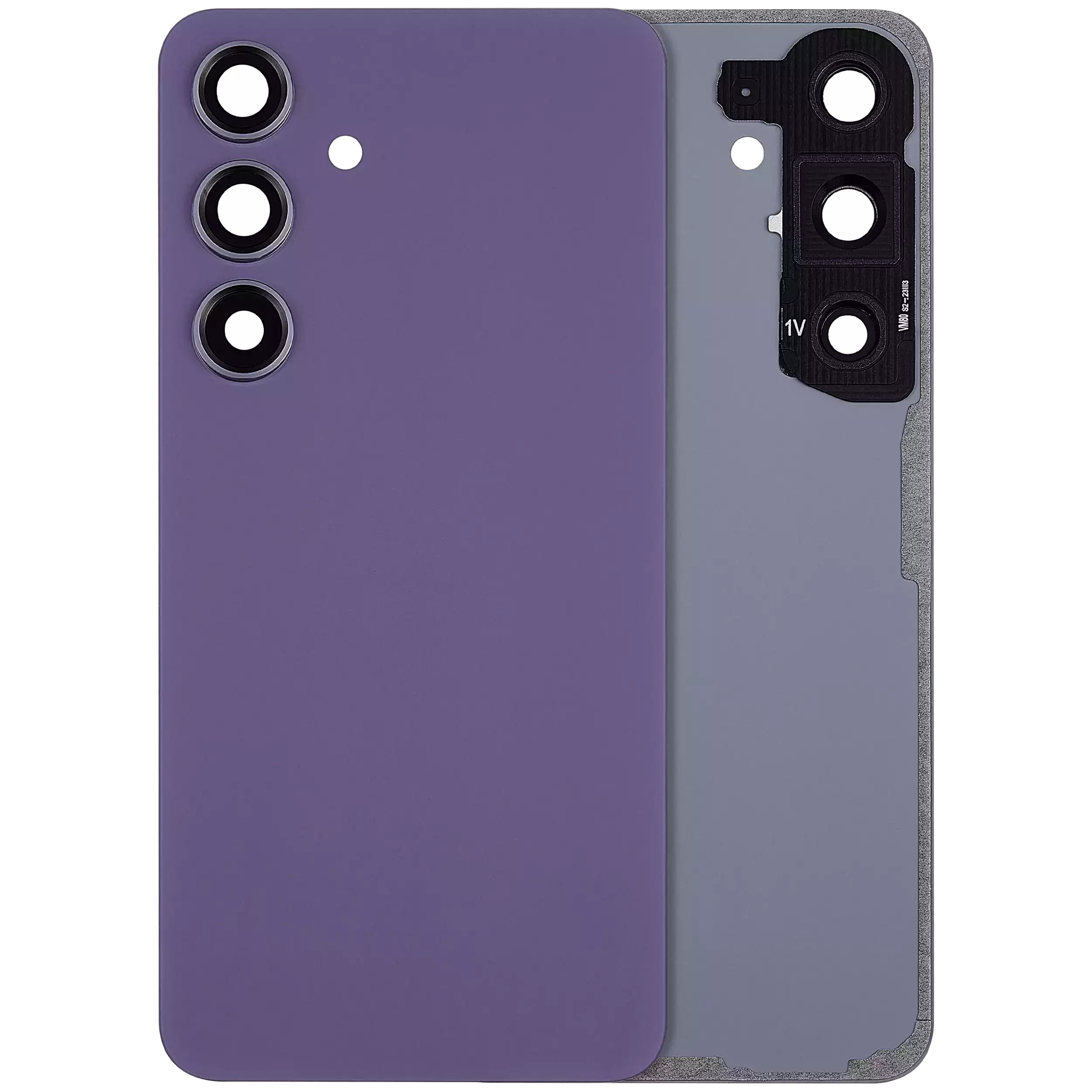 Backcover Kameralinse Samsung Galaxy S24, ohne Logo, Aftermarket Plus, Violett