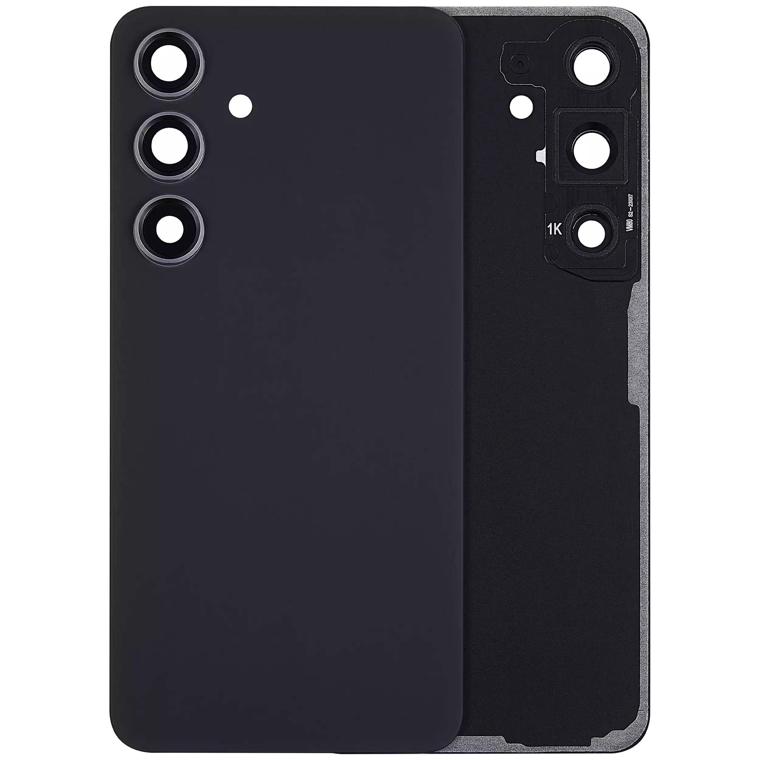 Backcover m. Kameralinse f. Samsung Galaxy S24, o. Logo, Schwarz, A. Plus