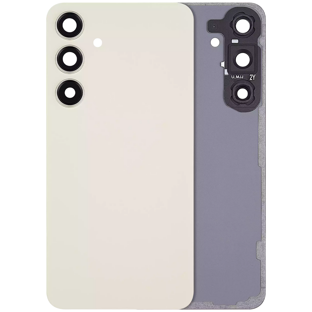 Back Cover with Camera Lens for Samsung Galaxy S24 Plus 5G (No Logo) (Aftermarket Plus) (Amber Yellow)