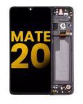 LCD-Display mit Rahmen für Huawei Mate 20 (Refurbished) (Twilight Black)