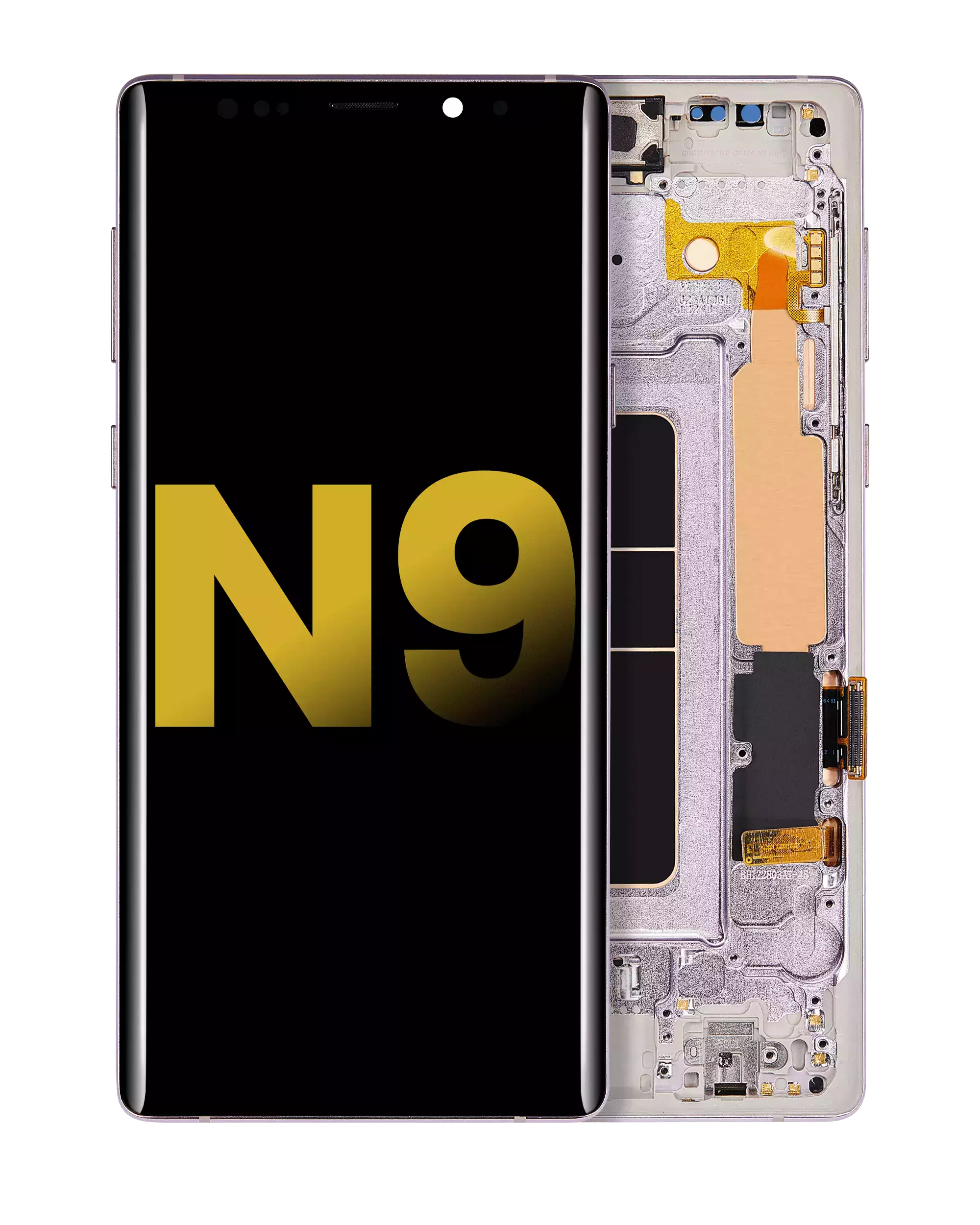 OLED Display with Frame for Samsung Galaxy Note 9 (Refurbished) (Lavender Purple)