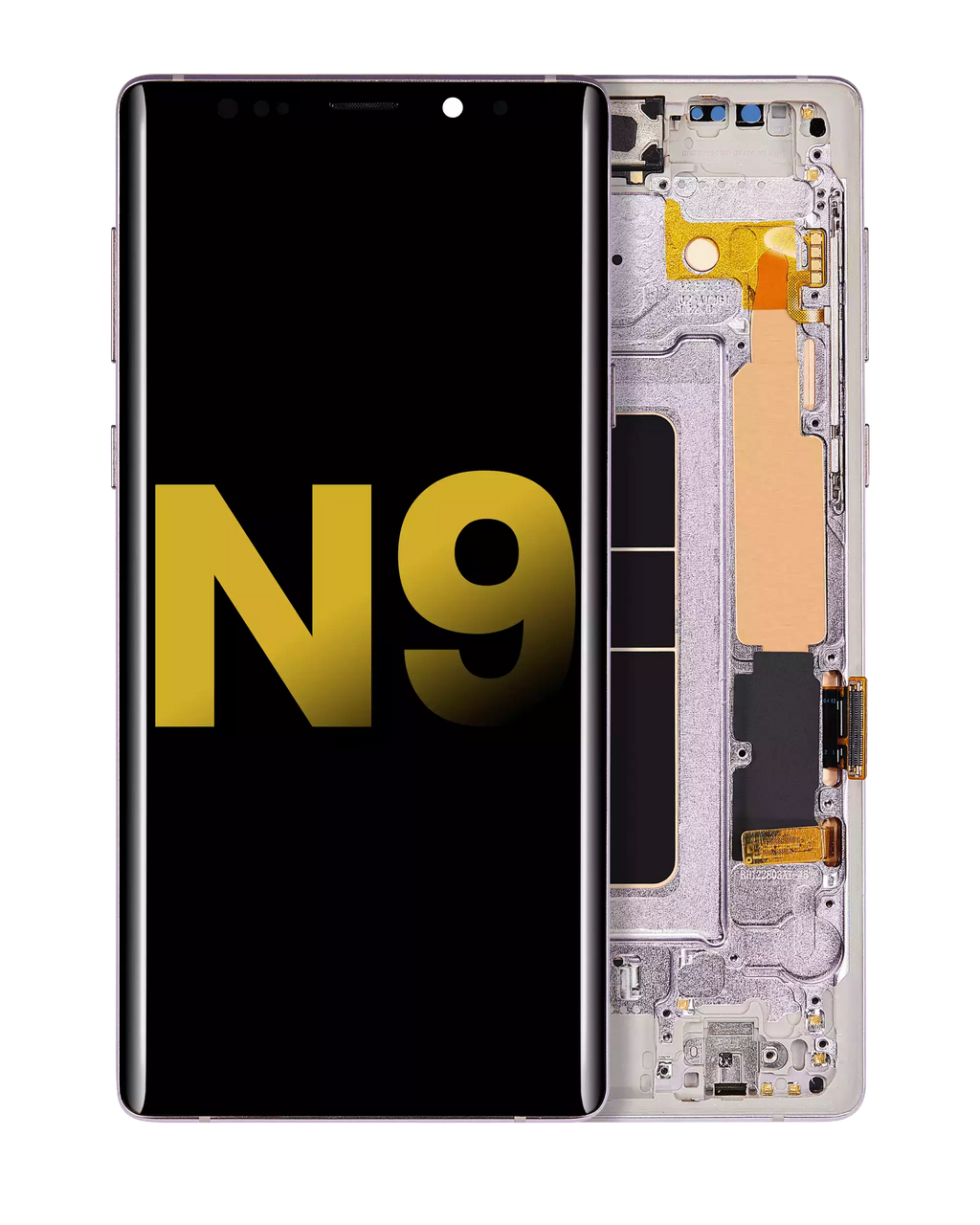 OLED-Display mit Rahmen für Samsung Galaxy Note 9 (Refurbished) (Lavender Lila)