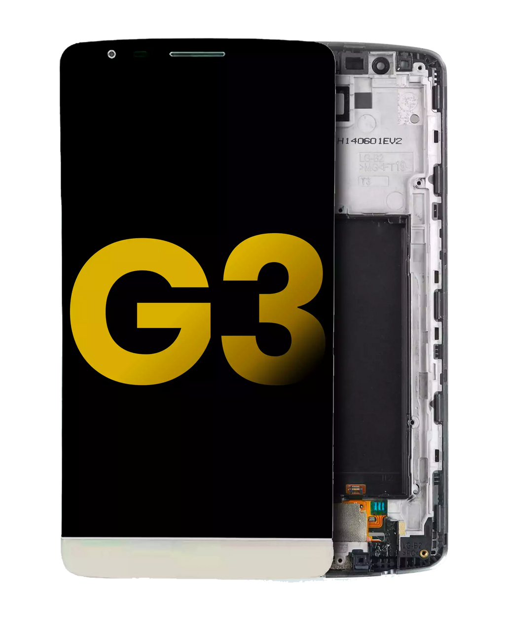 LCD-Baumodul mit Rahmen für LG G3 (Refurbished) (Gold)