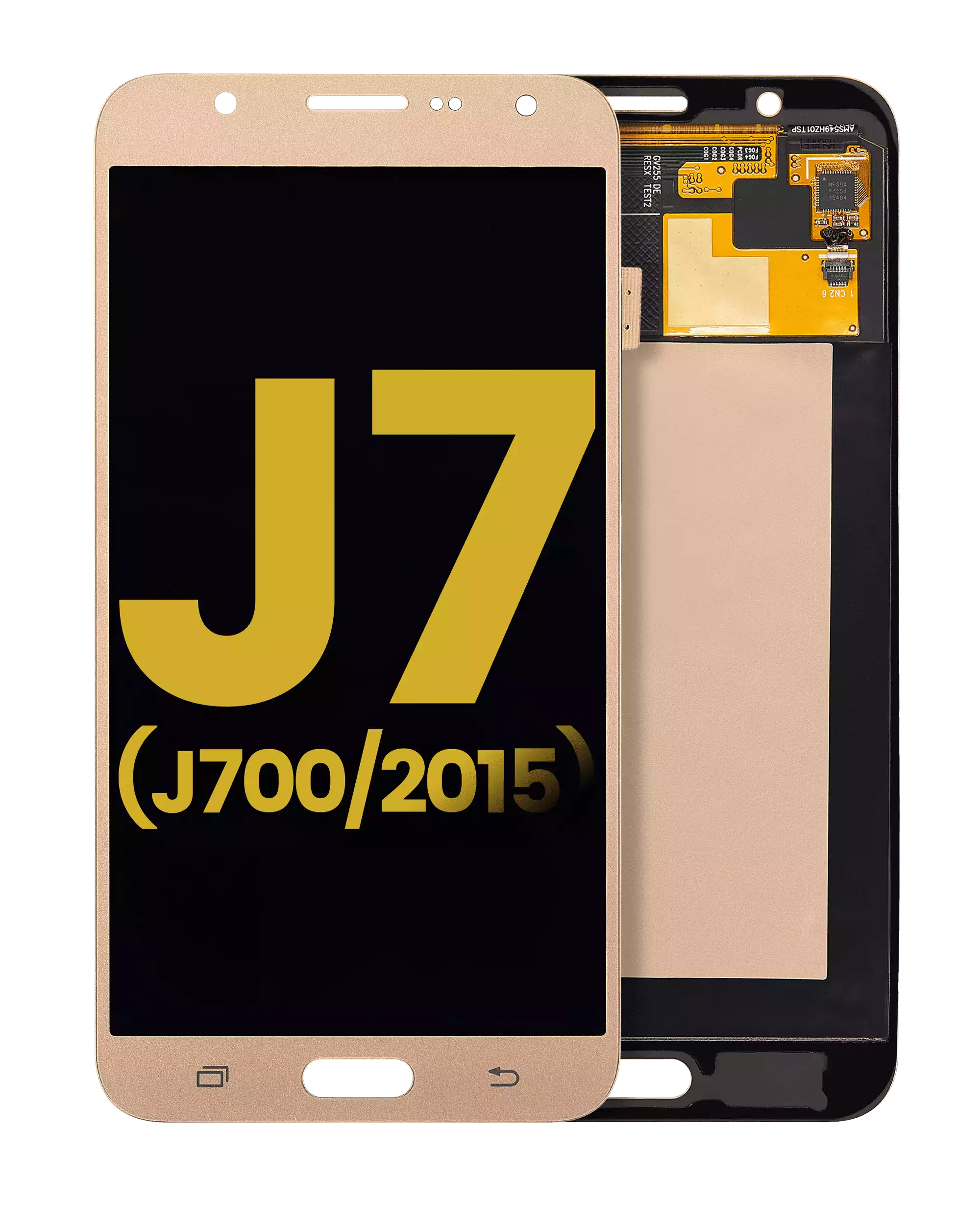 OLED-Display ohne Rahmen Samsung J7 Refurbished Weiß